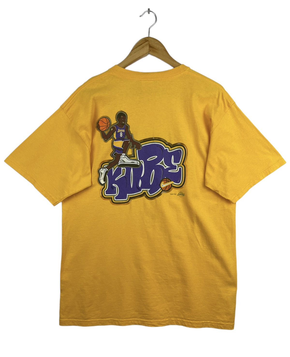 NBA × Nike Vintage Kobe Bryant Lakers Big Logo Yellow Size US M / EU 48-50 / 2 - 1 Thumbnail