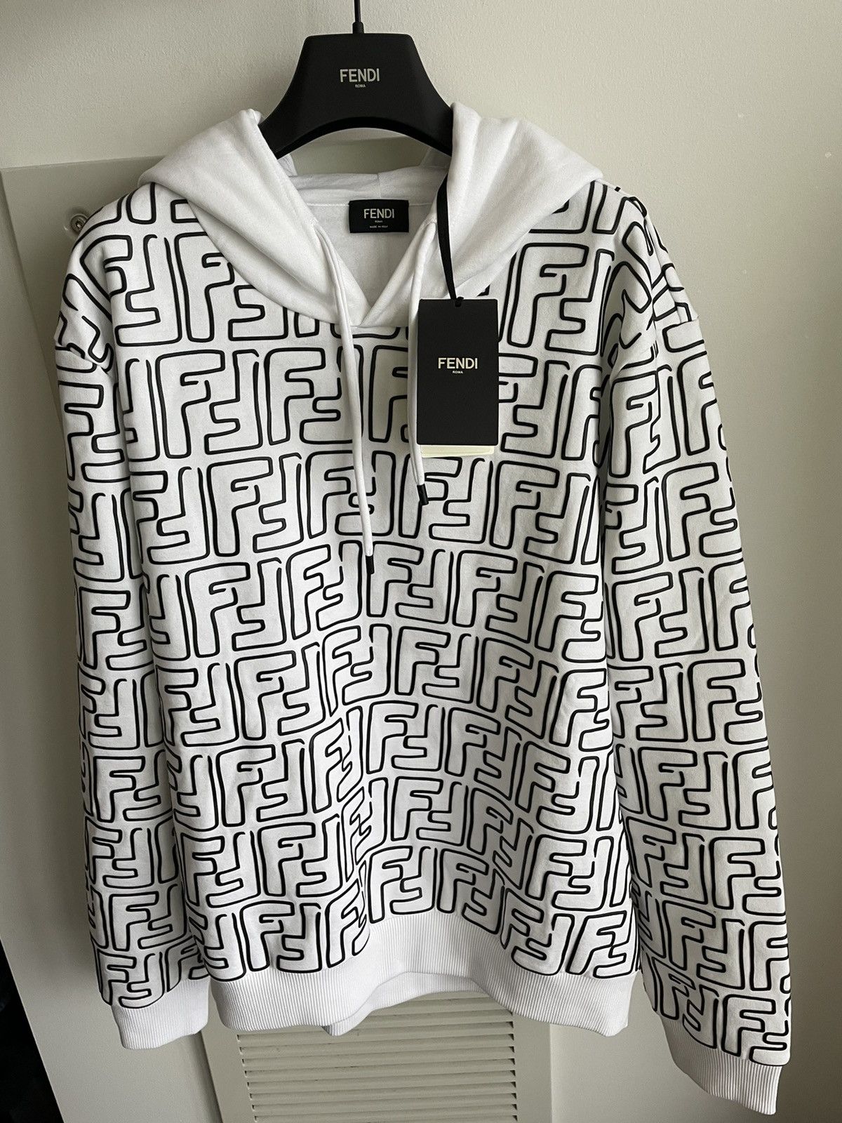 Fendi × Joshua Vides Rare Brand New Super Runway Fendi x Joshua Vides FF Hoodie Size US L / EU 52-54 / 3 - 24 Thumbnail