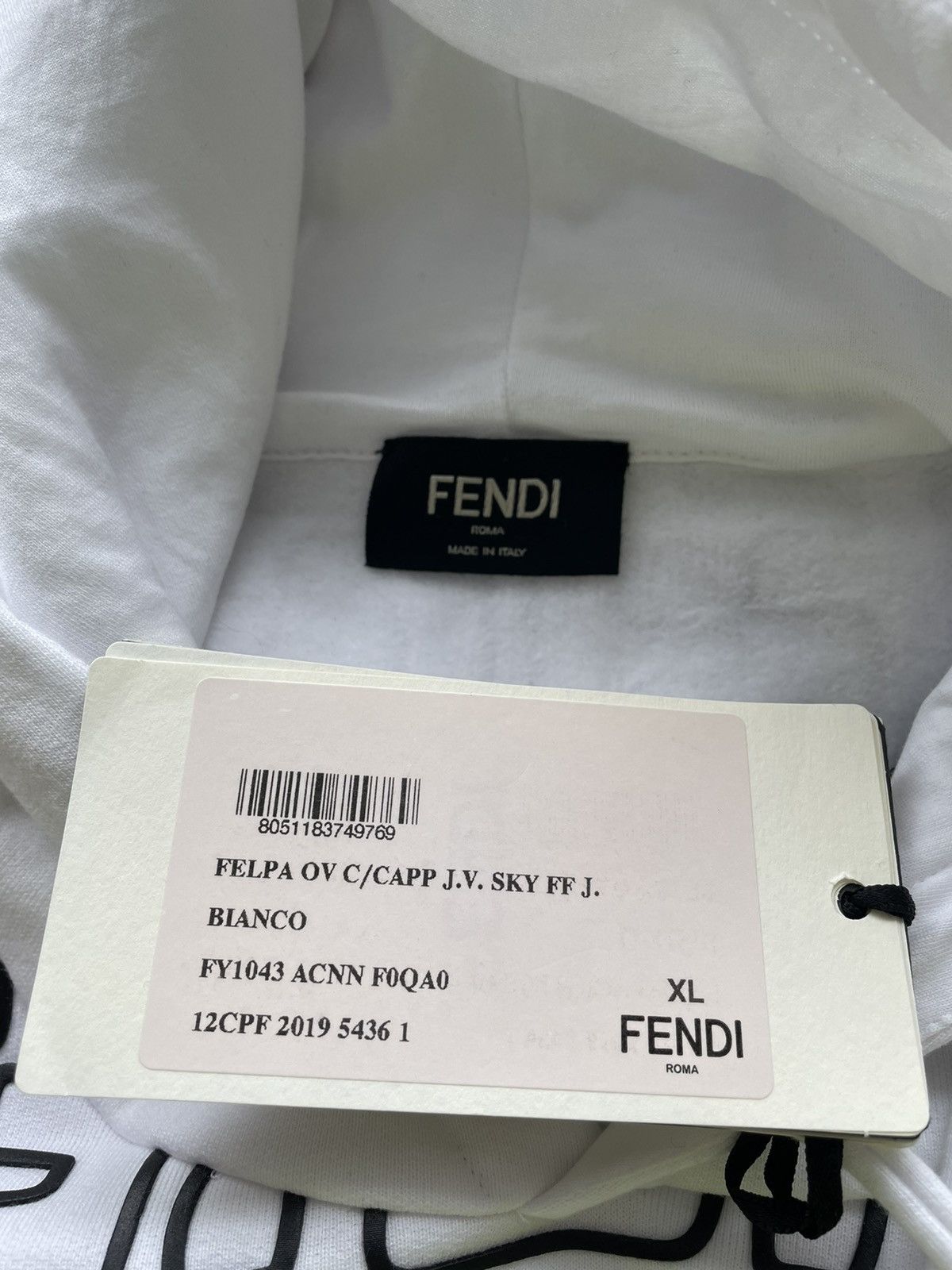 Fendi × Joshua Vides Rare Brand New Super Runway Fendi x Joshua Vides FF Hoodie Size US L / EU 52-54 / 3 - 14 Thumbnail