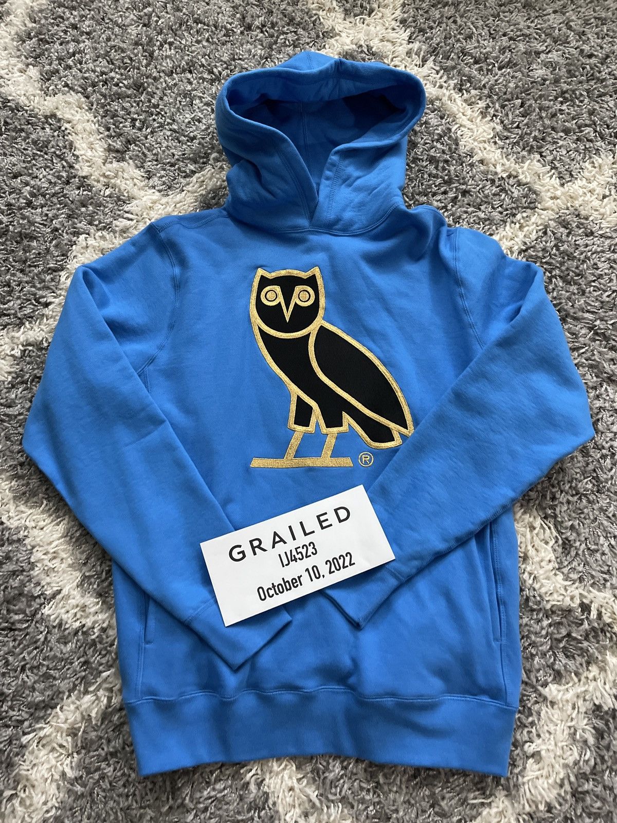 Octobers Very Own OVO Classic Owl Hoodie Bright Blue Sz L Preowned Size US L / EU 52-54 / 3 - 1 Preview