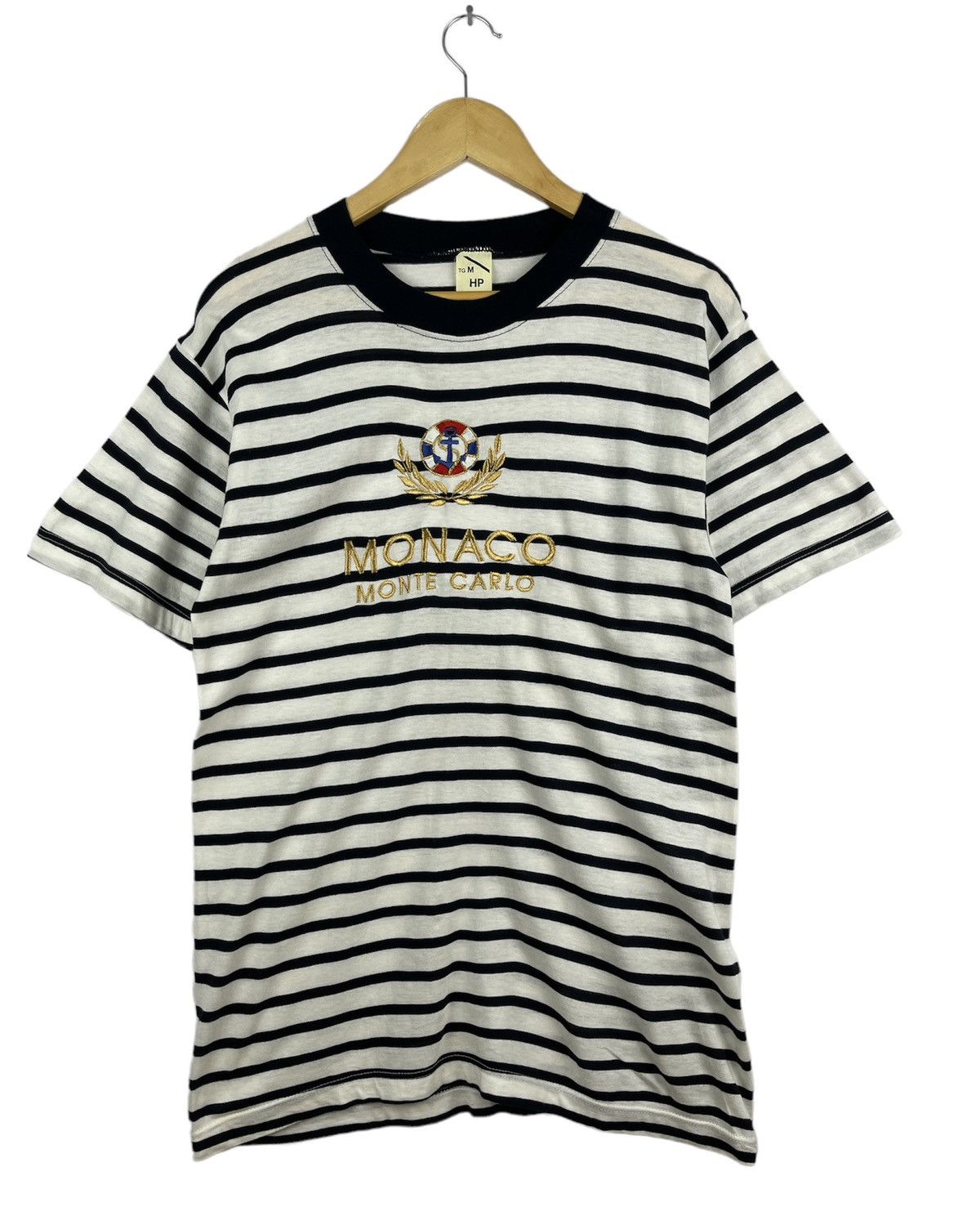 Vintage Monaco Monte Carlo Striped Tee
