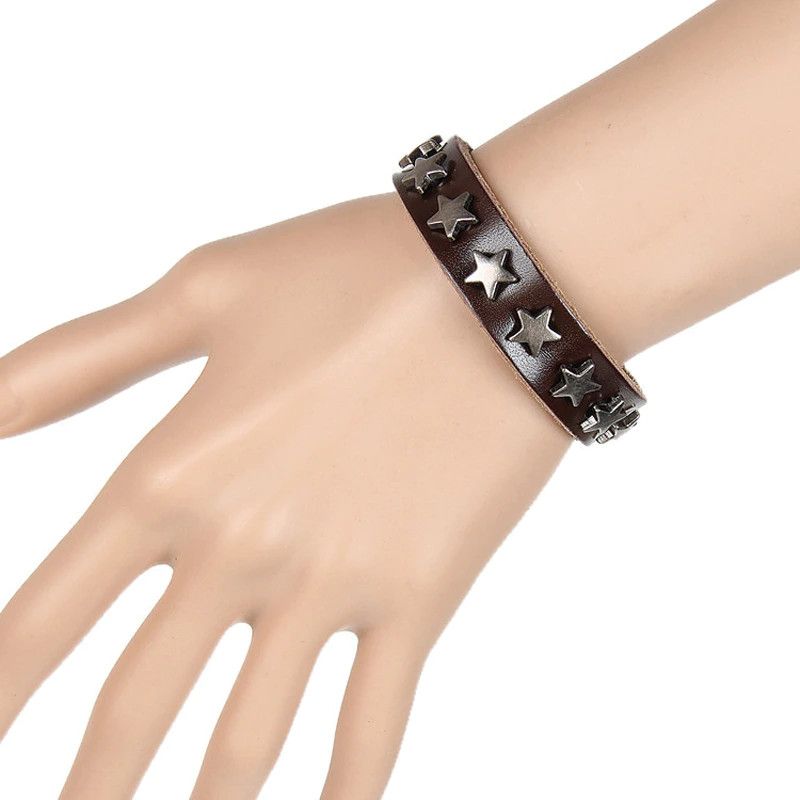 Jewelry Star Spikes Rivet Bracelets Size ONE SIZE - 4 Thumbnail