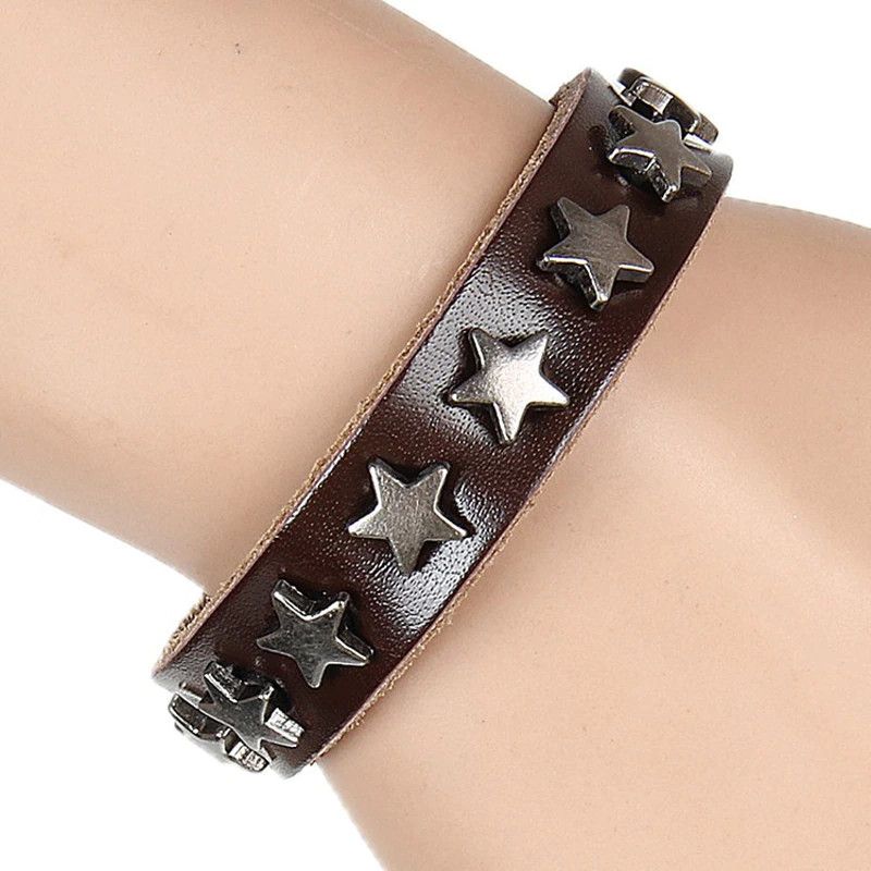 Jewelry Star Spikes Rivet Bracelets Size ONE SIZE - 1 Thumbnail