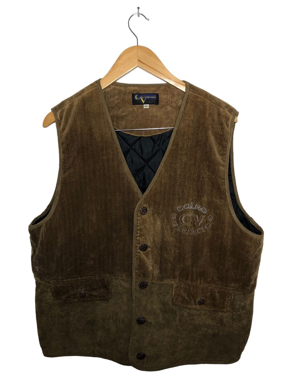 Valentino × Vintage Vintage Carlo Valentino vest Size US L / EU 52-54 / 3 - 1 Thumbnail