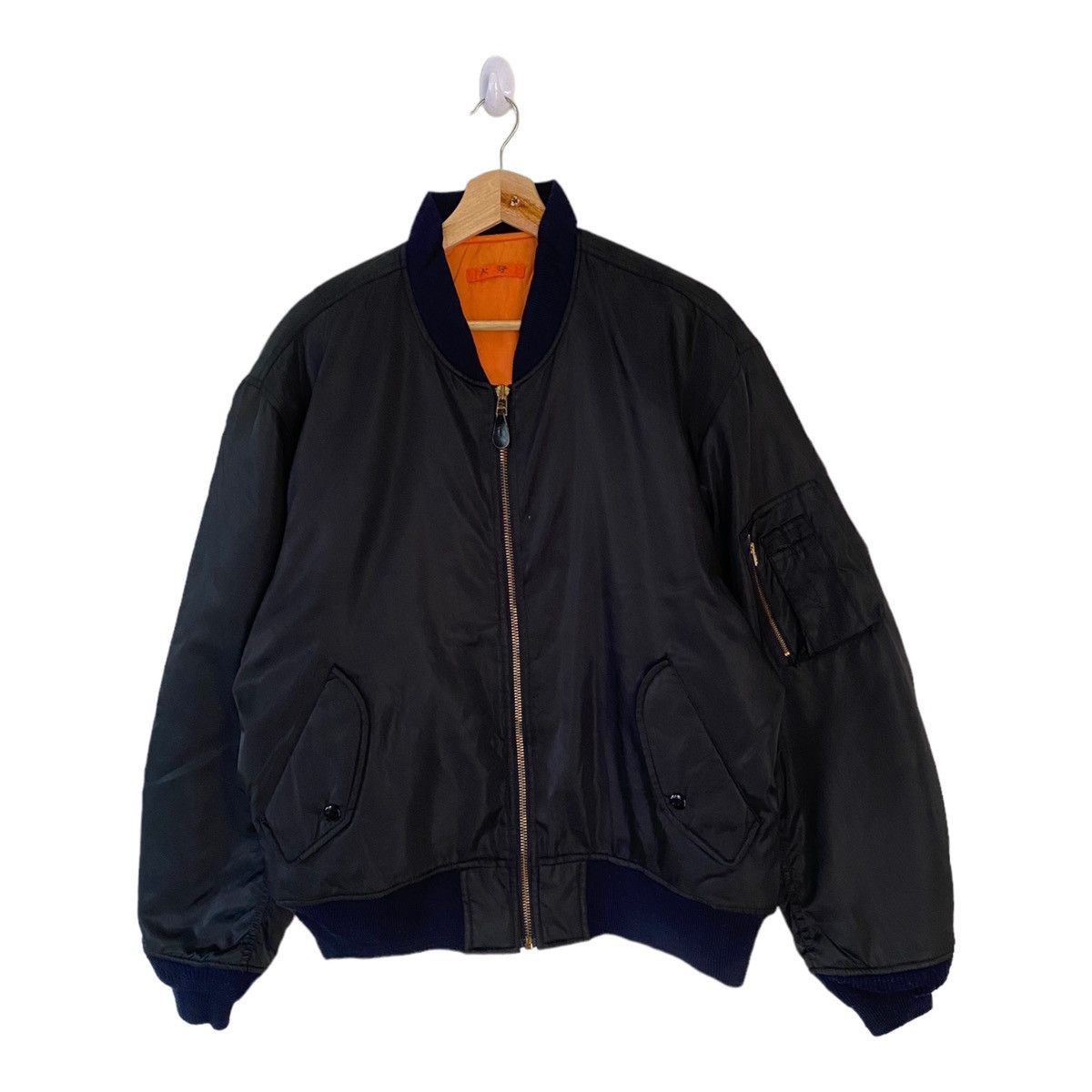 Alpha Industries RARE VINTAGE AIR FORCE MA-1 BOMBER JACKET BY MACHOPE Size US XL / EU 56 / 4 - 4 Thumbnail