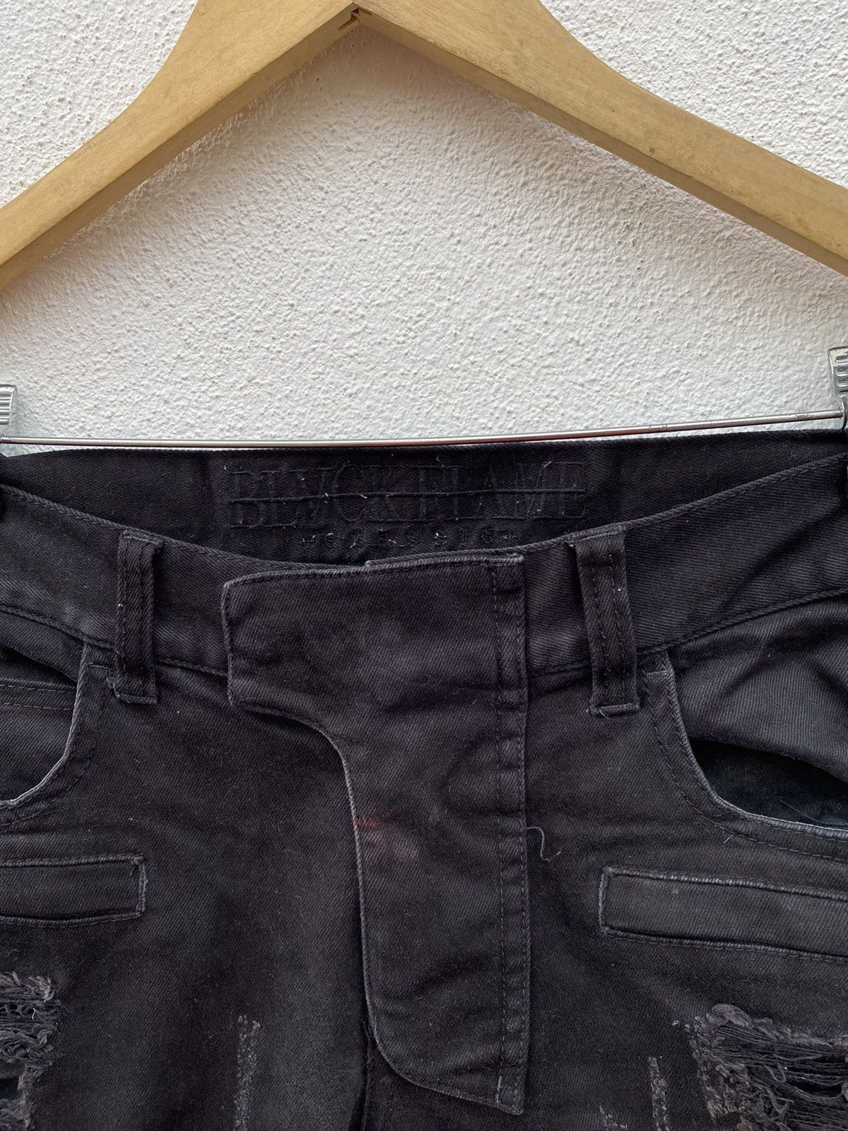 Blvck fiame distressed skinny pants