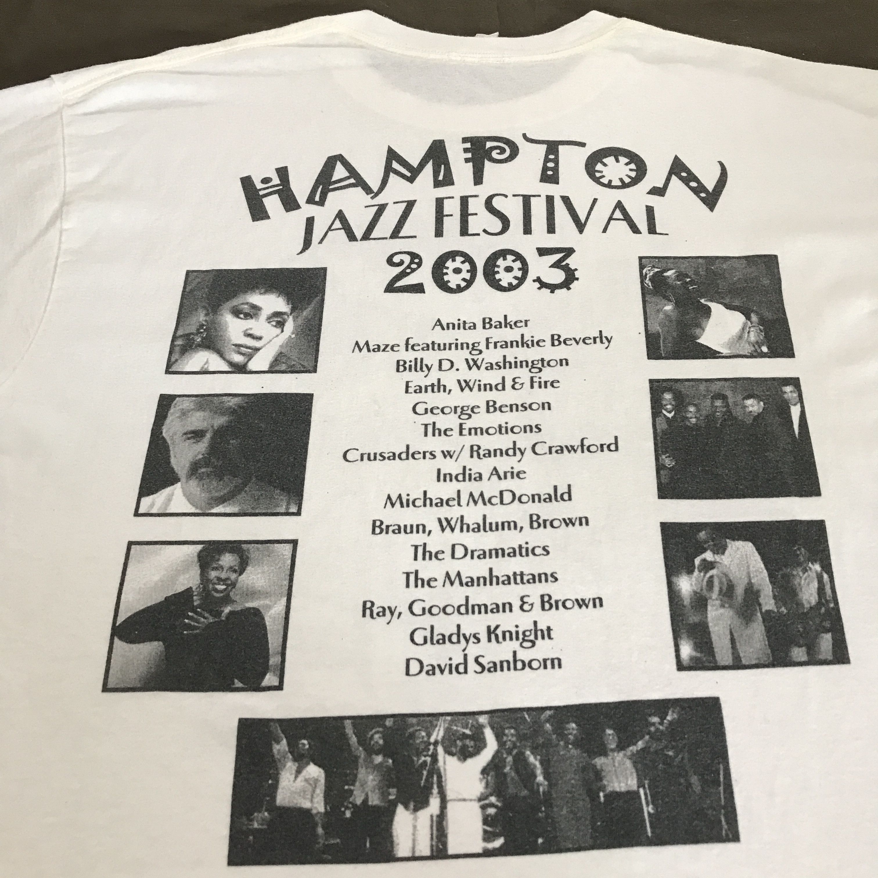 Band Tees Vintage Y2K Hampton Jazz Fest anita baker gladys knight Tee Size US XL / EU 56 / 4 - 1 Thumbnail