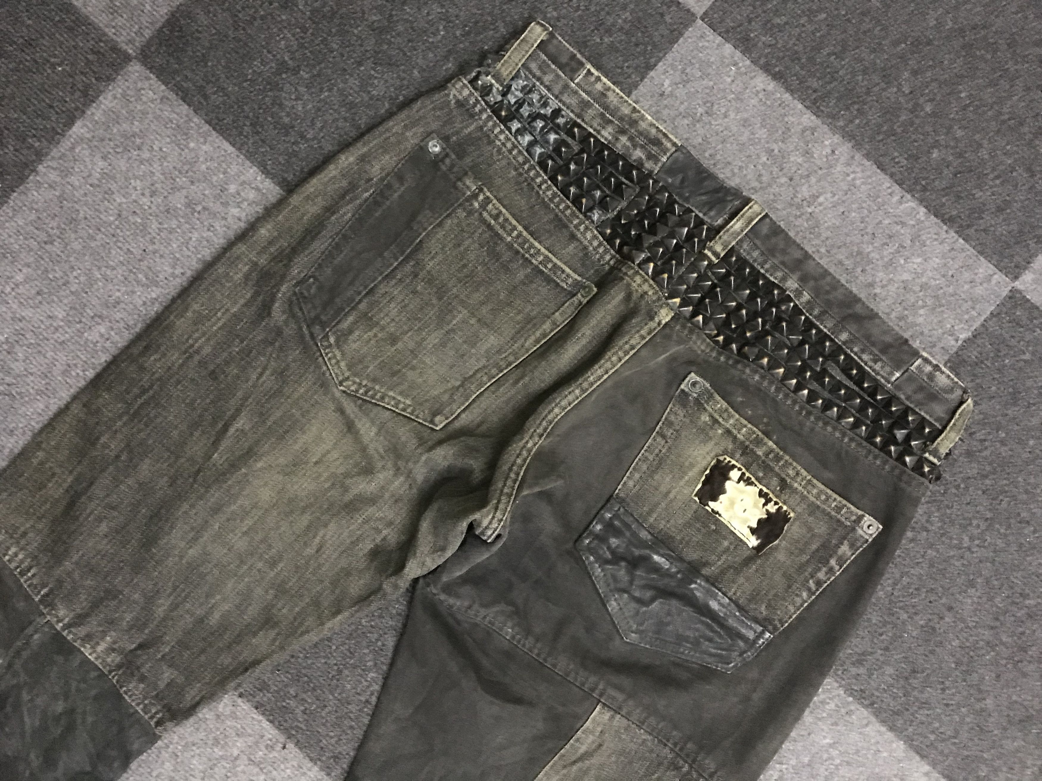 Japanese Brand × Seditionaries D122 5 Japanese Brand Collaboration Patchwork Spiky Jeans Size US 32 / EU 48 - 13 Thumbnail