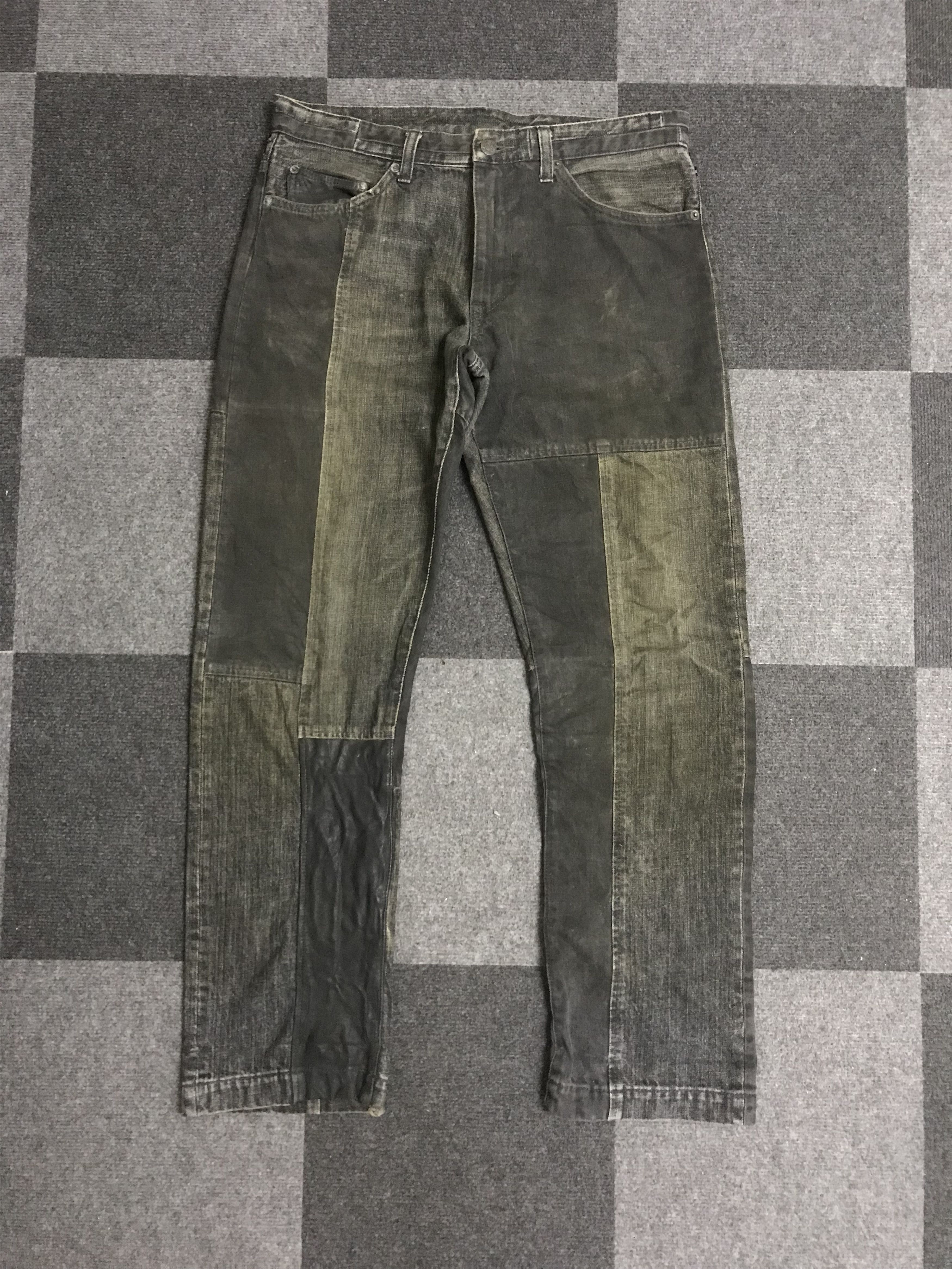 Japanese Brand × Seditionaries D122 5 Japanese Brand Collaboration Patchwork Spiky Jeans Size US 32 / EU 48 - 2 Thumbnail