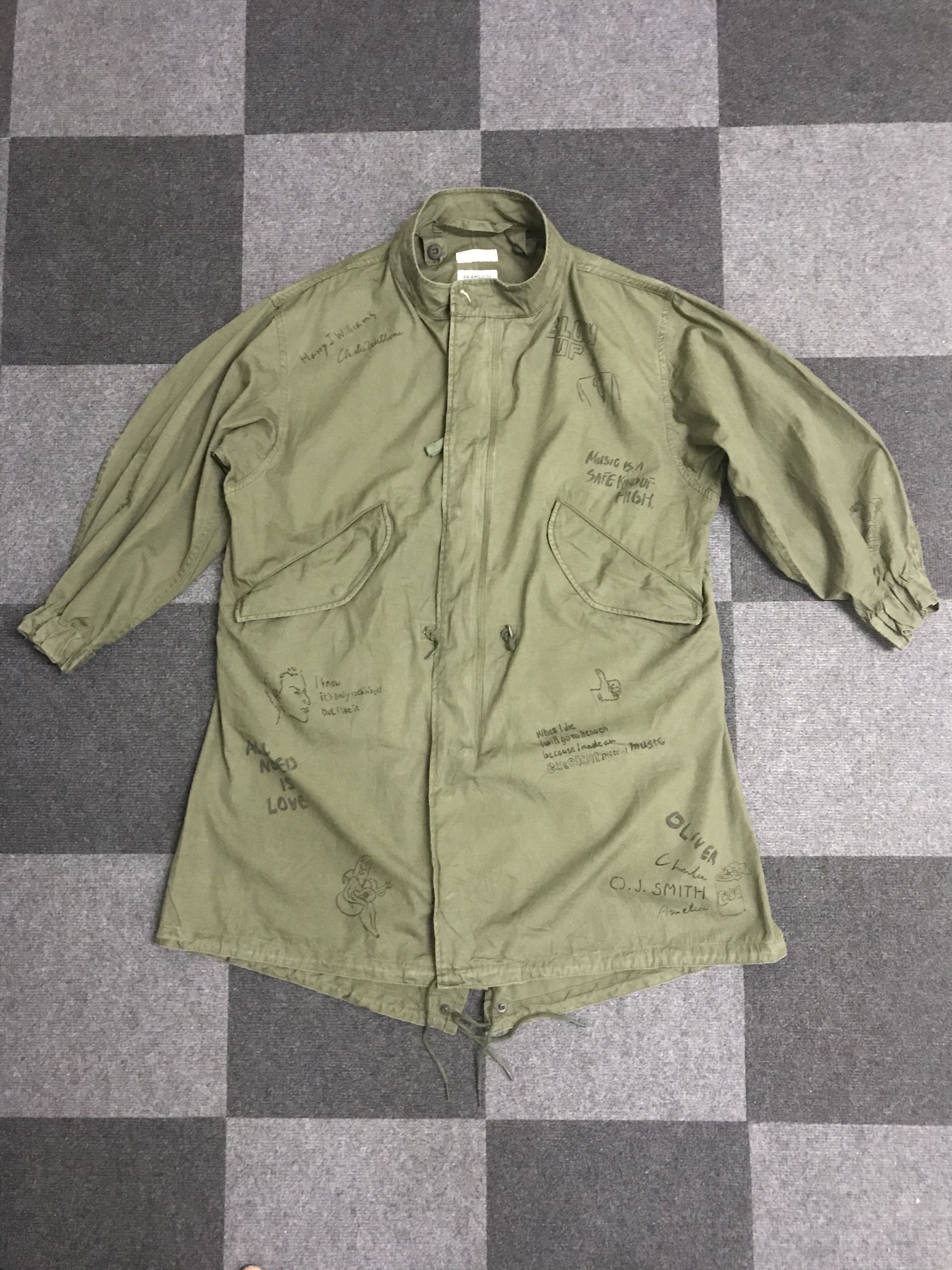 Beams Plus PAR1 BUZZ RICKSONS X BEAMS Military Artisanal Parka Size US L / EU 52-54 / 3 - 3 Thumbnail