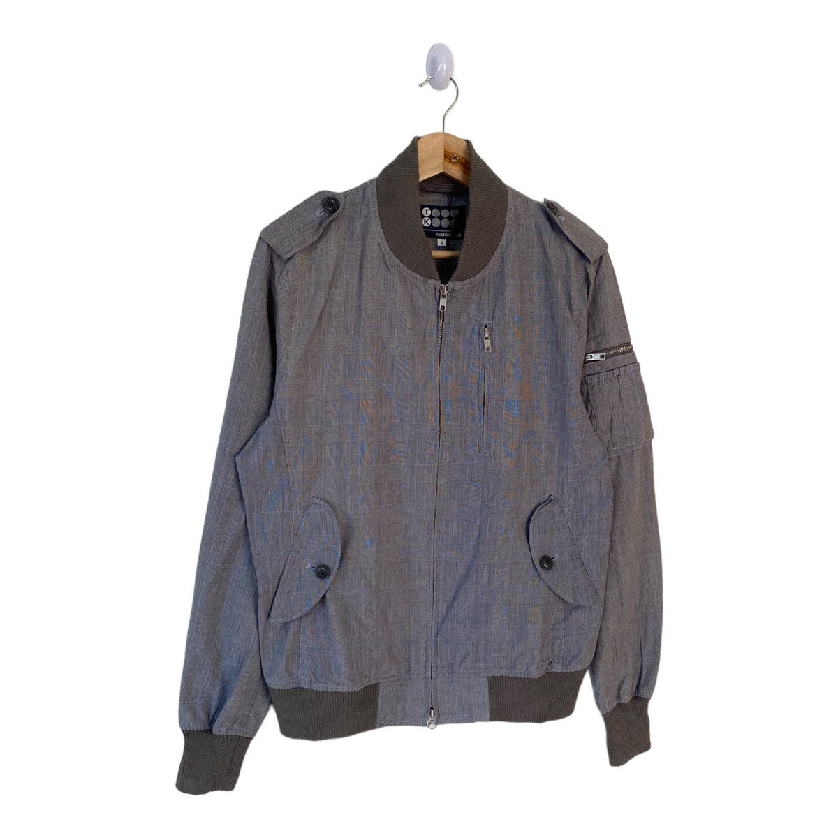 Issey Miyake ARCHIVAL TAKEO KIKUCHI JAPAN MINIMAL BOMBER JACKET Size US S / EU 44-46 / 1 - 4 Thumbnail