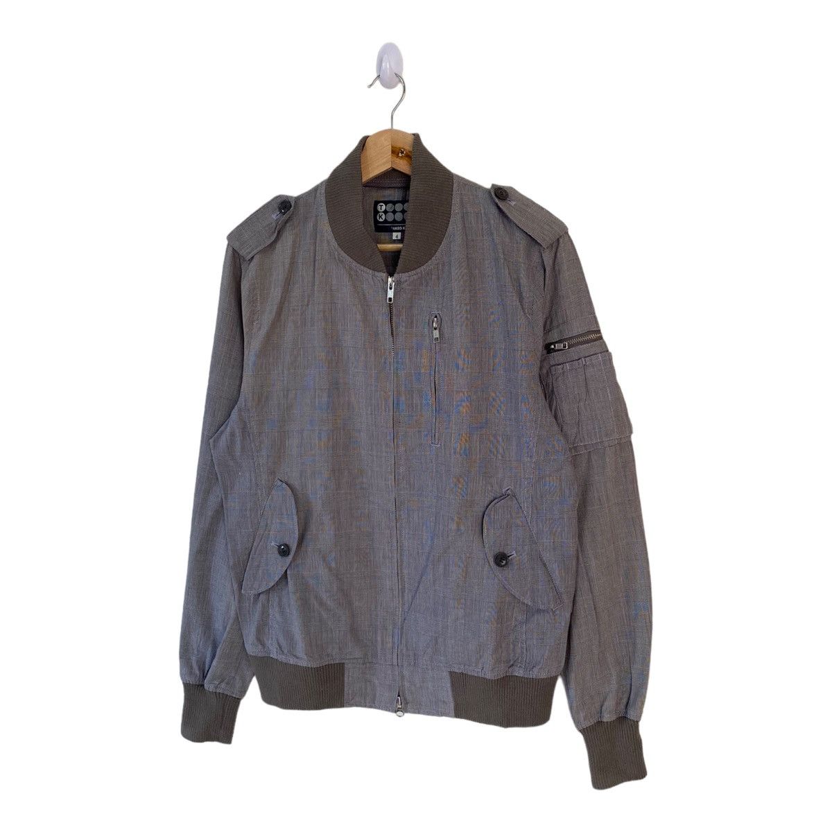 Issey Miyake ARCHIVAL TAKEO KIKUCHI JAPAN MINIMAL BOMBER JACKET Size US S / EU 44-46 / 1 - 5 Thumbnail