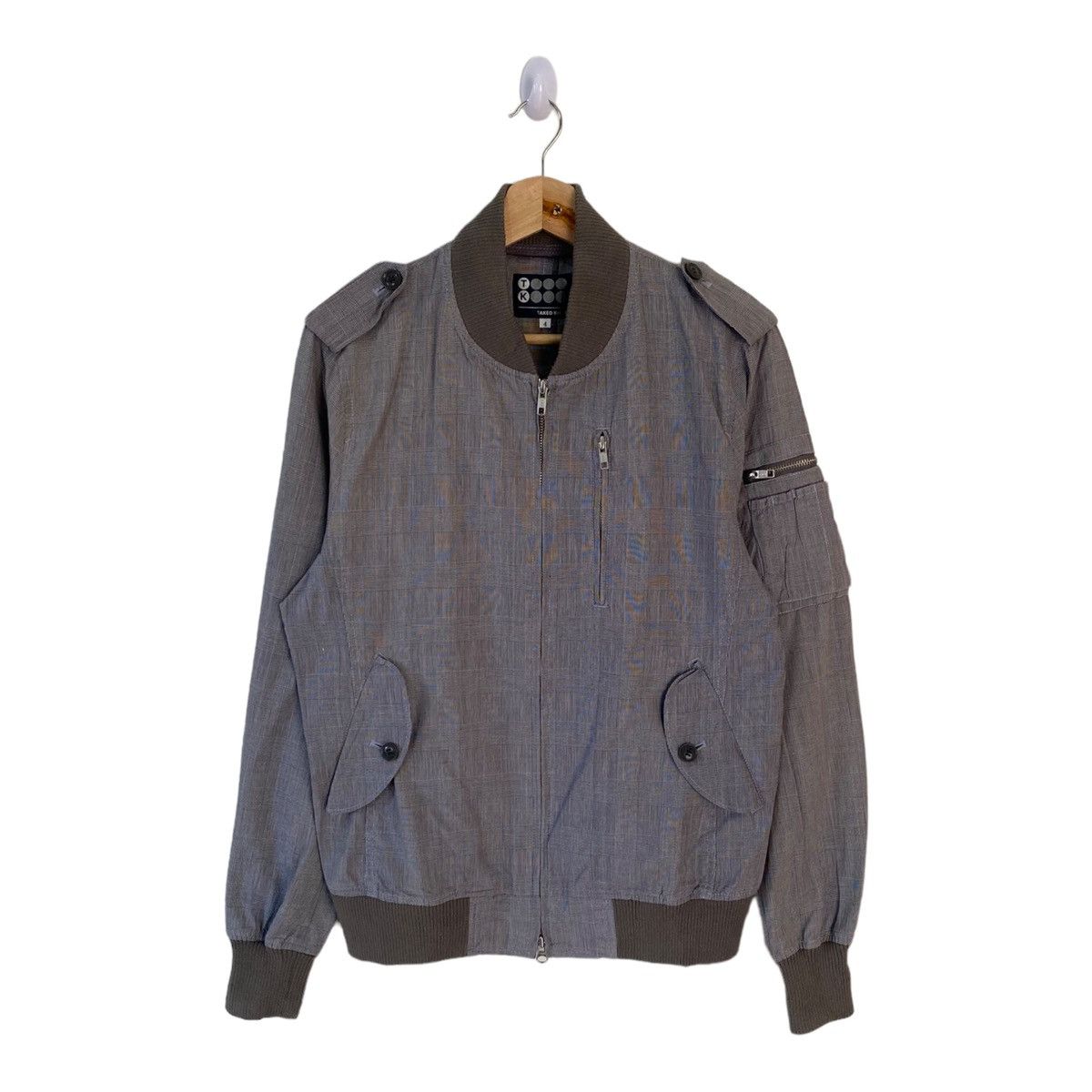 Issey Miyake ARCHIVAL TAKEO KIKUCHI JAPAN MINIMAL BOMBER JACKET Size US S / EU 44-46 / 1 - 1 Thumbnail
