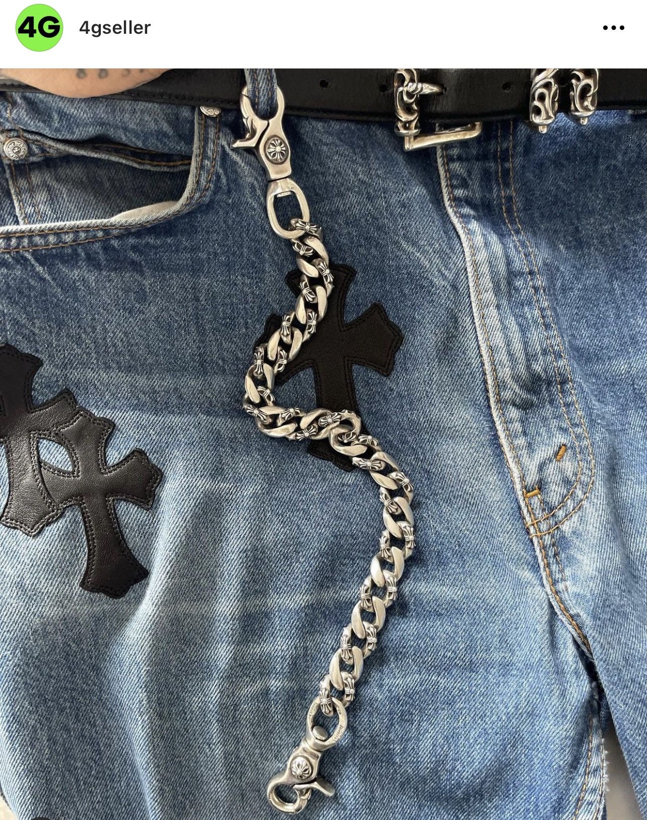 Chrome Hearts Chrome Hearts 2 Clip FANCY CROSS Heavy Silver