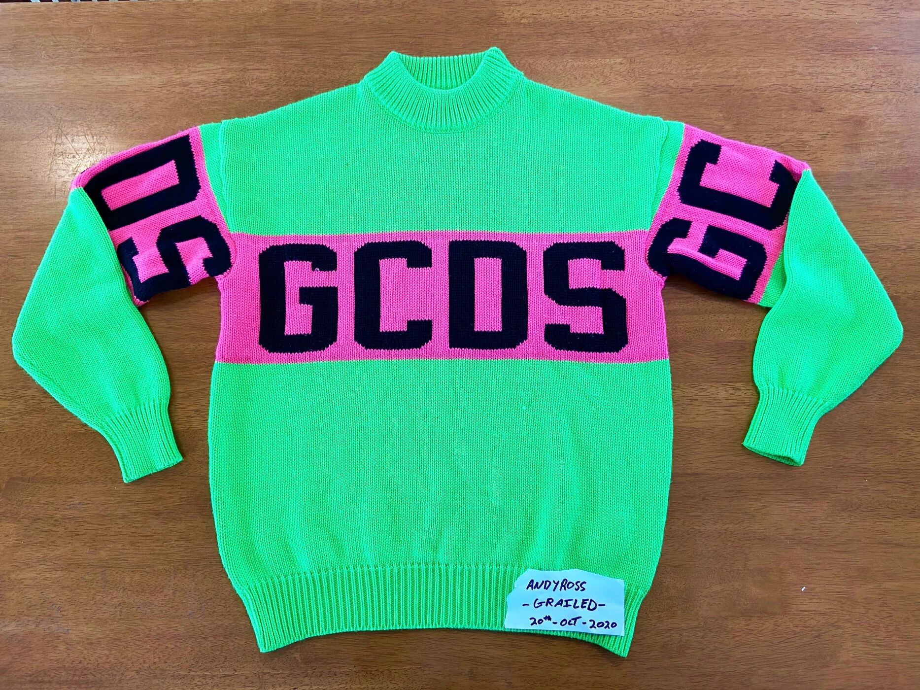 GCDS Oversized Logo Knit Sweater Size US L / EU 52-54 / 3 - 1 Preview