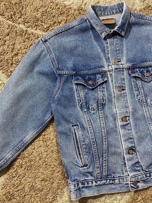 VTG JAPANESE LEVIS BIG E TYPE 3 TRUCKER DENIM JACKET ROCKABILLY MOD 60s LVC 36”S