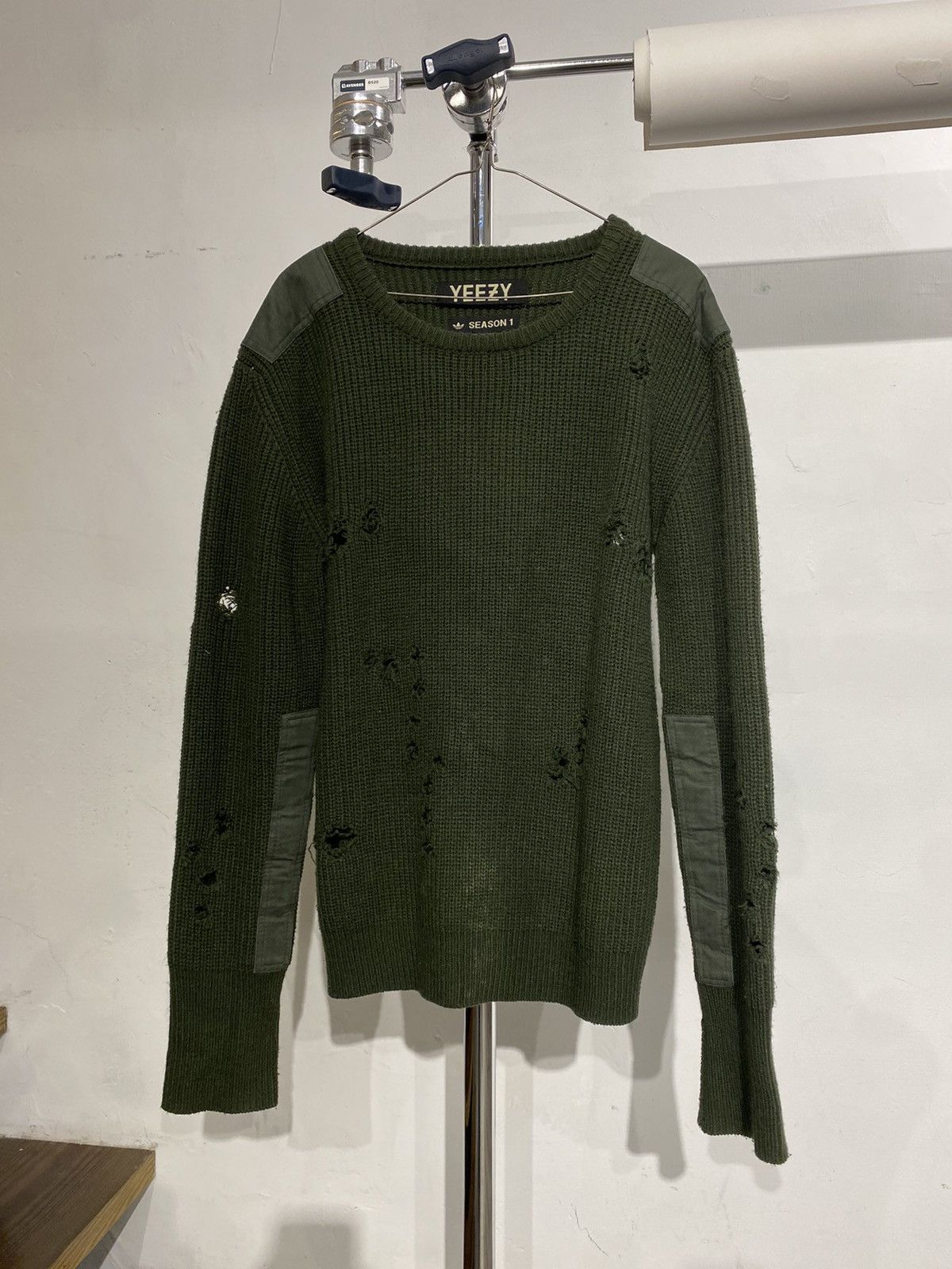 Yeezy 1 Distressed Sweater Grailed