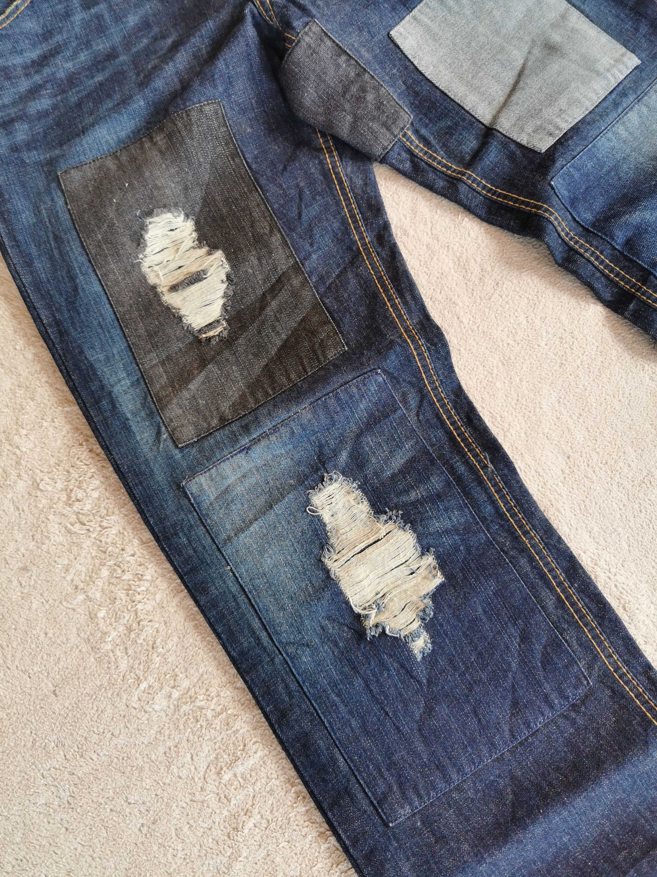 Japanese Brand × Undercover Wooden Doll Square Denim Fabric Patch LIKE UNDERCOVER Jeans Size US 31 - 3 Thumbnail