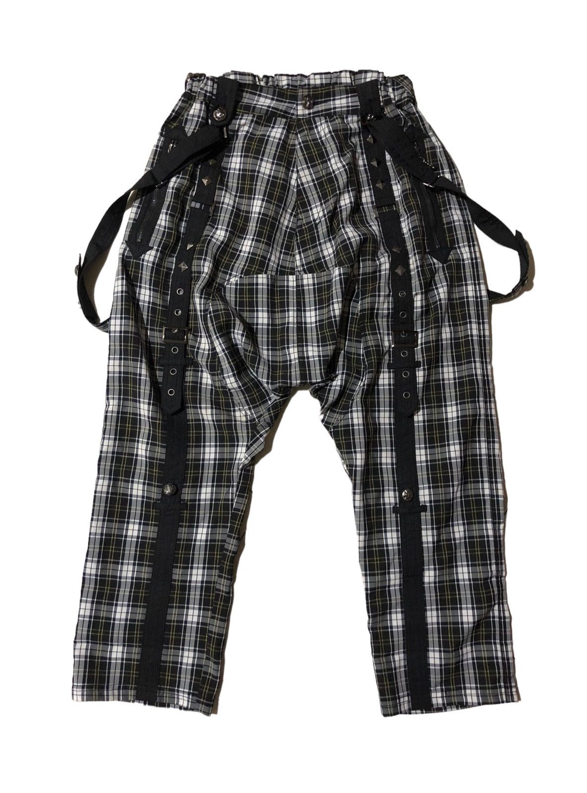 A.F.F.A. Y2K Algonquins 🇯🇵 Adjusted Bondage Strap Drop Crotch Pants Size US 30 / EU 46 - 1 Thumbnail