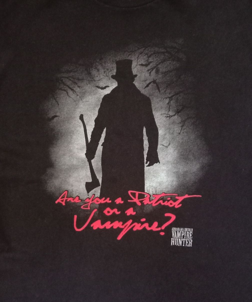 Expert Horror × Vintage Vintage Abraham Lincoln : Vampire Hunter T-Shirt (2012 Film) Size US XXL / EU 58 / 5 - 1 Thumbnail