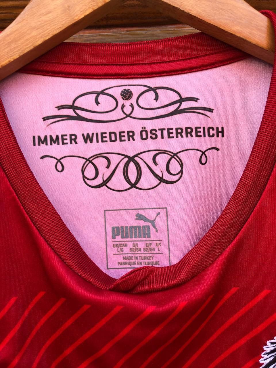 Puma PUMA Austria FOOTBALL SHIRT SOCCER JERSEY Size US L / EU 52-54 / 3 - 4 Thumbnail