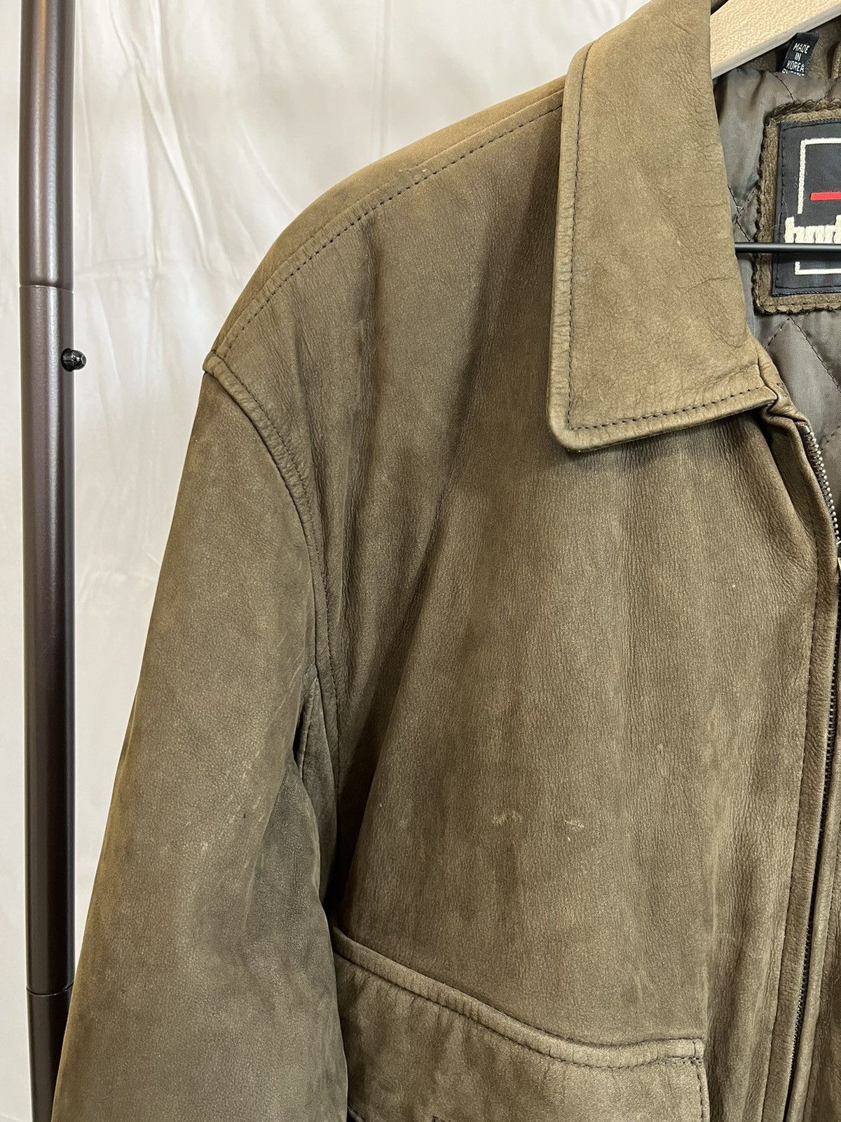 Vintage Faded Brown A2 Style Distressed Leather Jacket Size US L / EU 52-54 / 3 - 3 Thumbnail
