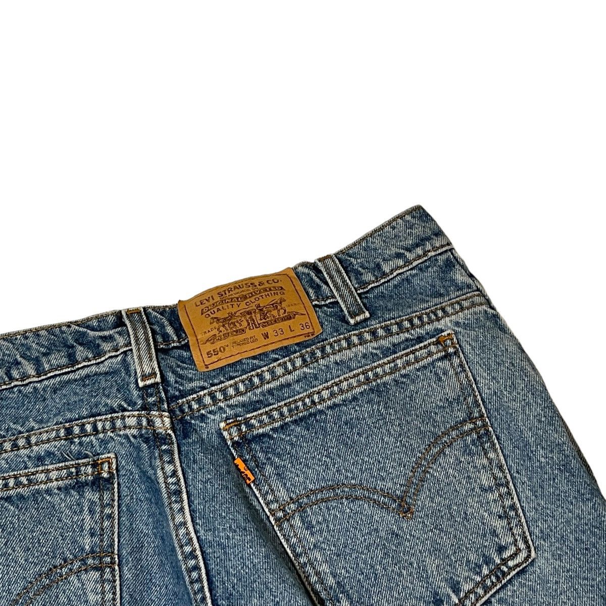 Levi's × Vintage 90s Levi’s 550 Orange Tag Jeans Size US 32 / EU 48 - 6 Thumbnail