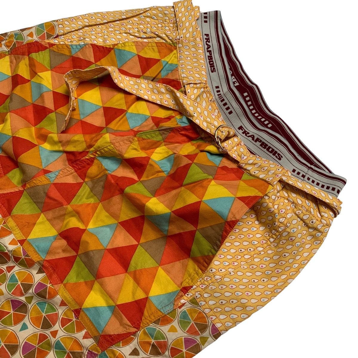 Frapbois Y2k Frapbois multi color trousers psychedelic pattern Size 29" - 6 Thumbnail