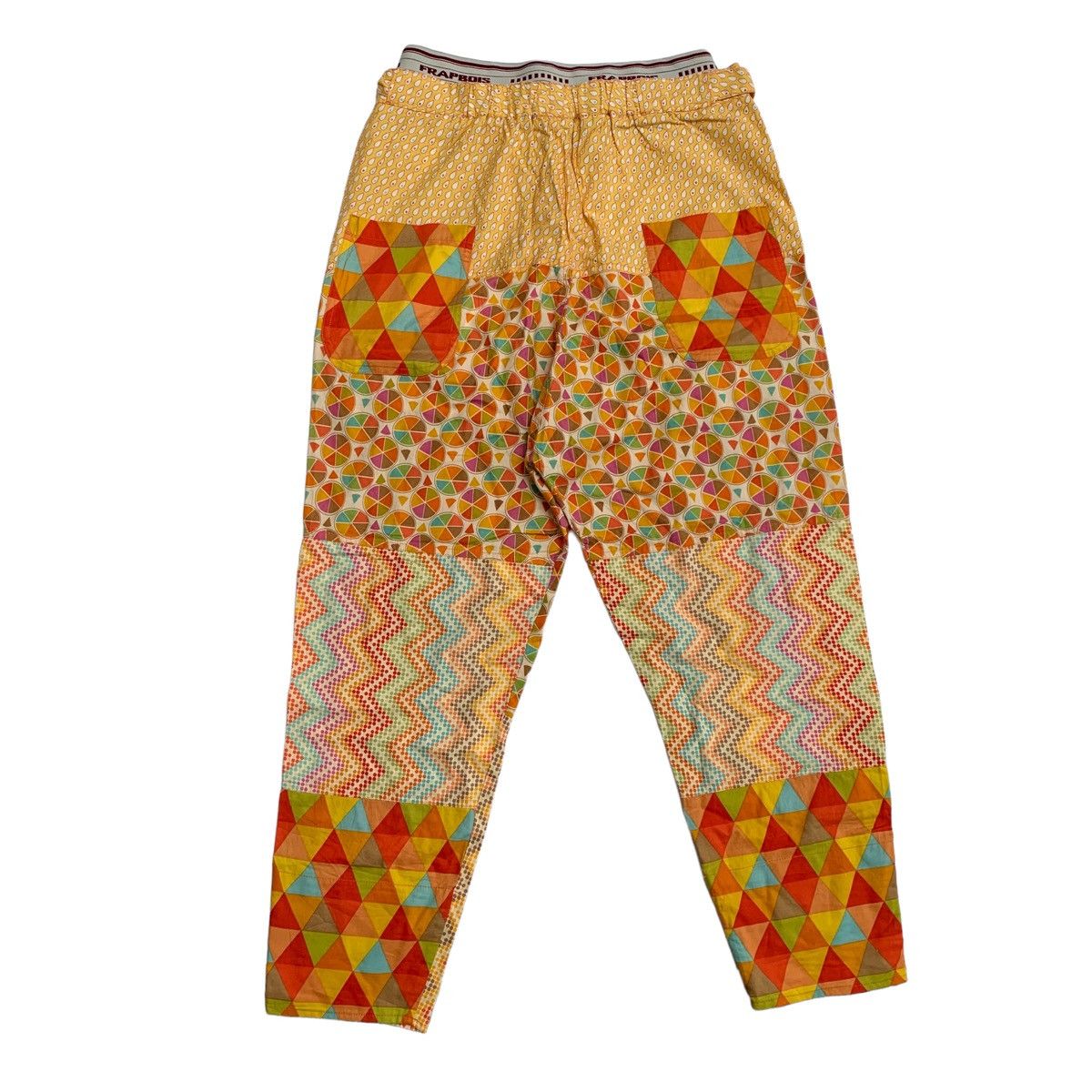 Frapbois Y2k Frapbois multi color trousers psychedelic pattern Size 29" - 2 Thumbnail