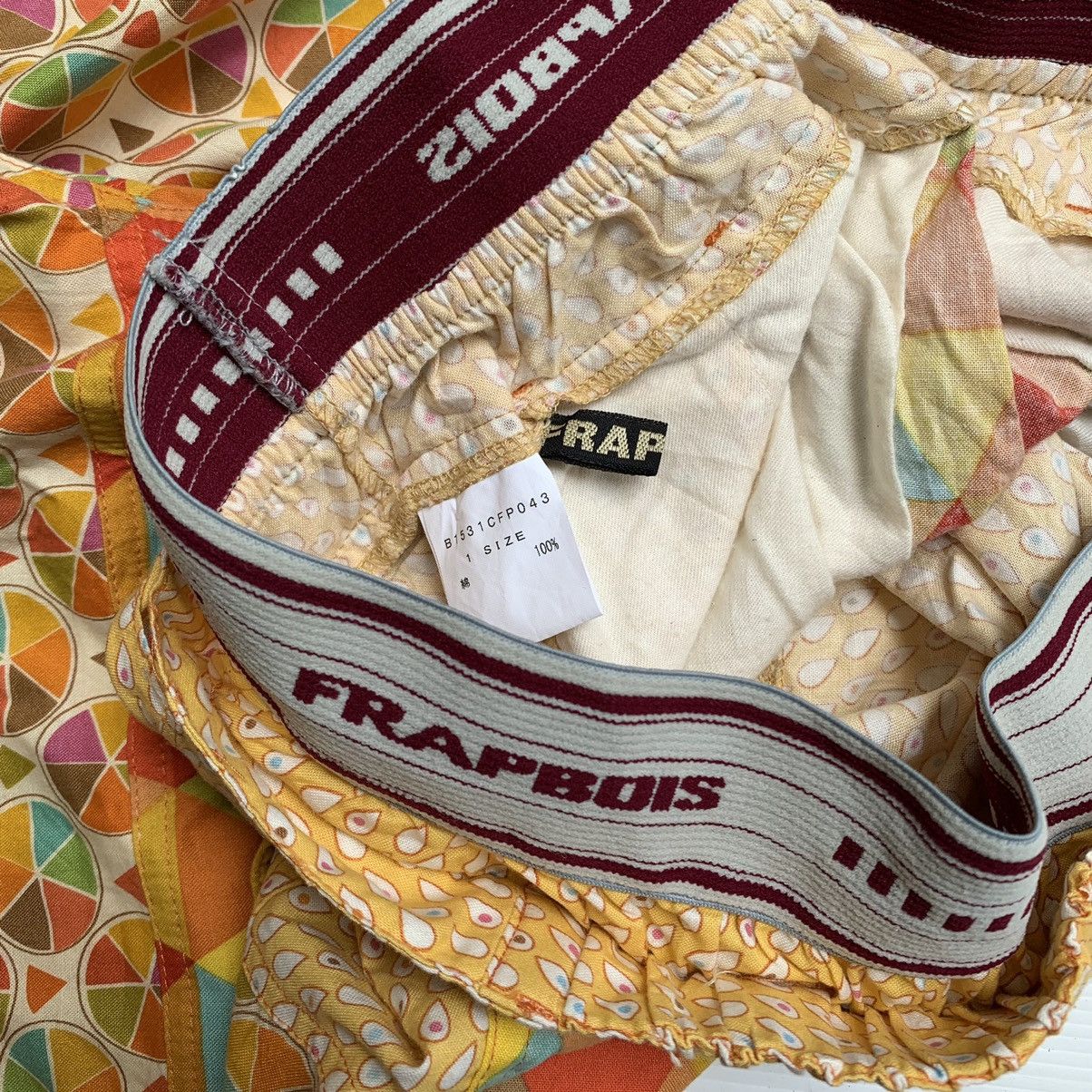 Frapbois Y2k Frapbois multi color trousers psychedelic pattern Size 29" - 7 Thumbnail