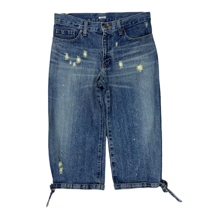 Issey Miyake TSUMORI CHISATO Cargo Bondage Denim Shorts | Grailed