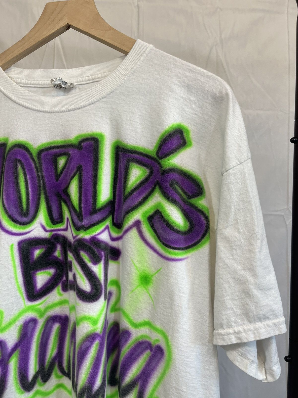 Vintage Worlds Best Grandma Boxy Airbrush 90s Y2K Art Tee Size US XXL / EU 58 / 5 - 3 Thumbnail