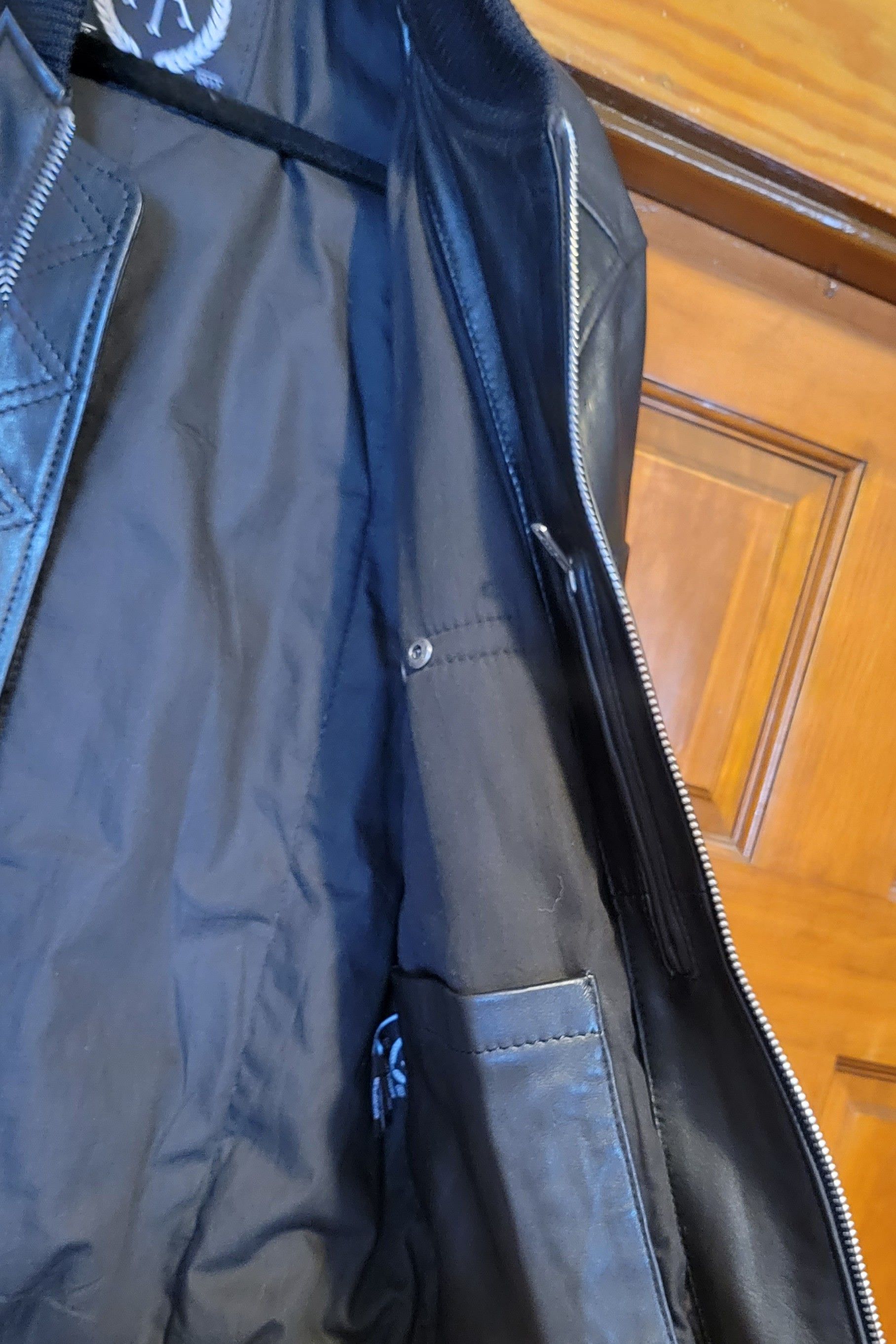 Genuine Leather Threads of Apollo Leather Bomber Jacket Size US L / EU 52-54 / 3 - 5 Thumbnail
