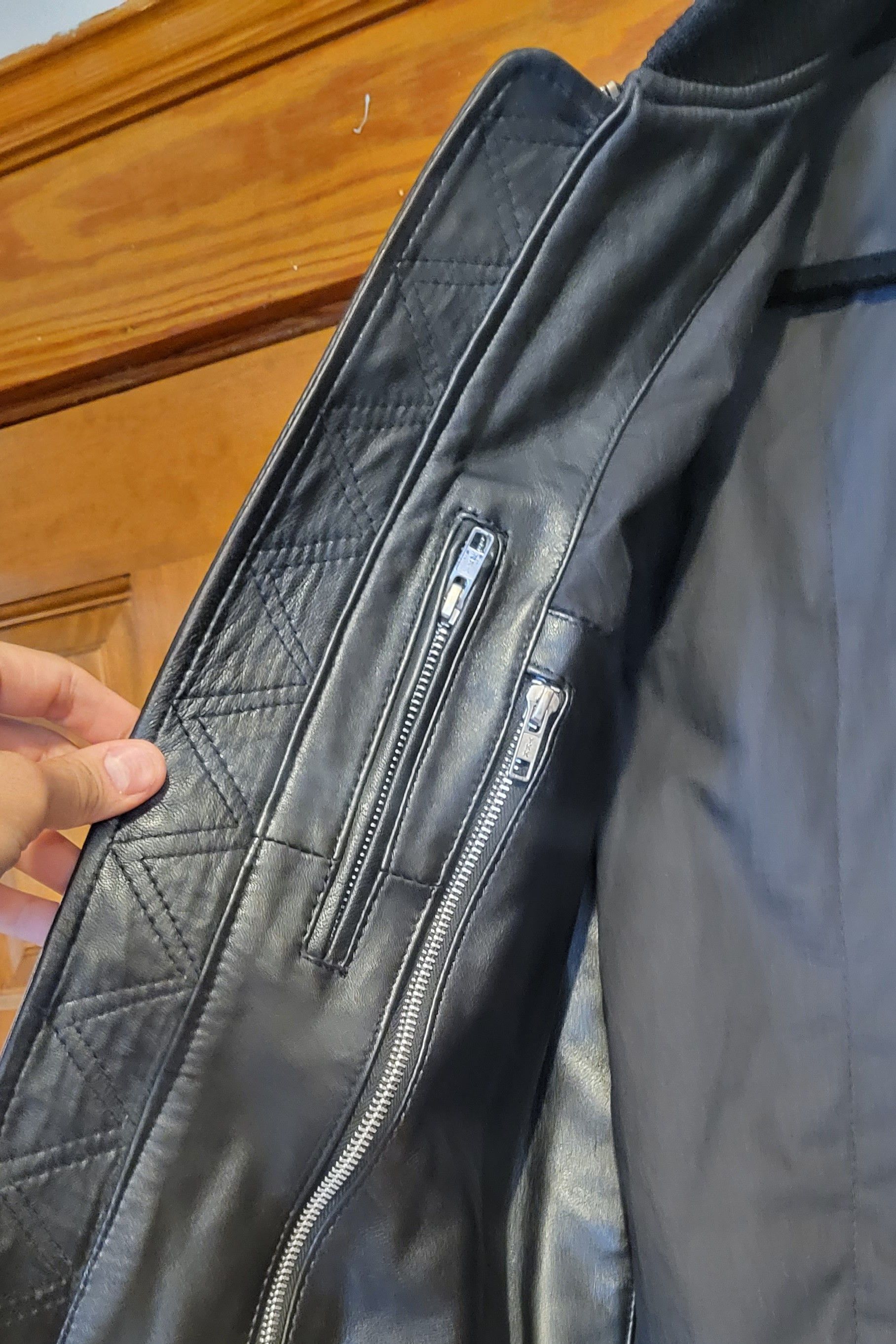 Genuine Leather Threads of Apollo Leather Bomber Jacket Size US L / EU 52-54 / 3 - 6 Thumbnail