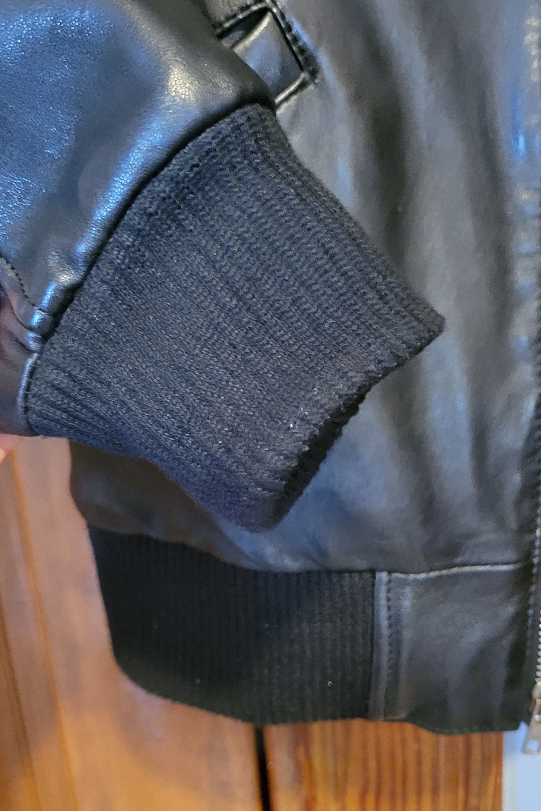 Genuine Leather Threads of Apollo Leather Bomber Jacket Size US L / EU 52-54 / 3 - 8 Thumbnail