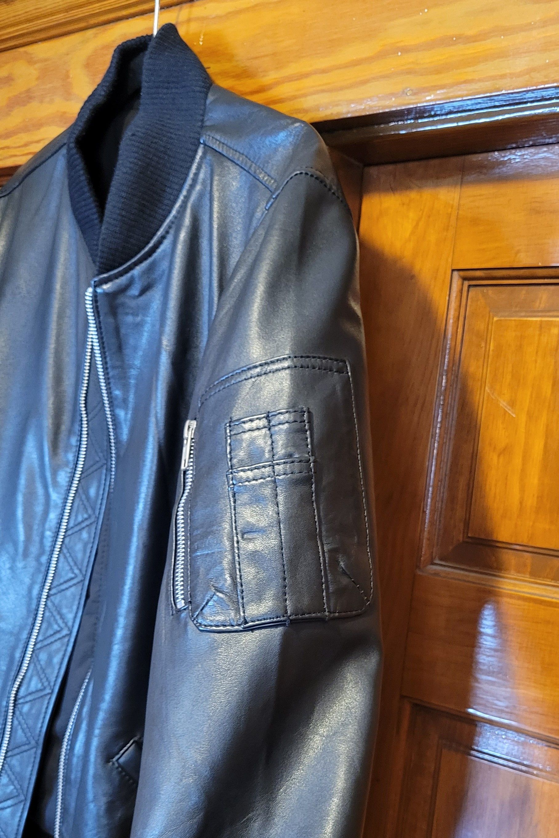 Genuine Leather Threads of Apollo Leather Bomber Jacket Size US L / EU 52-54 / 3 - 4 Thumbnail