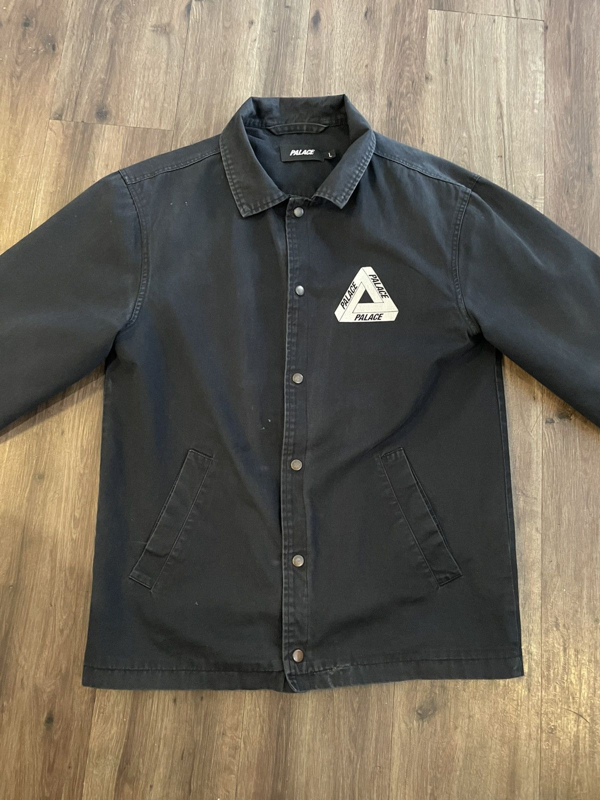 Palace ripped coach jacket black sale