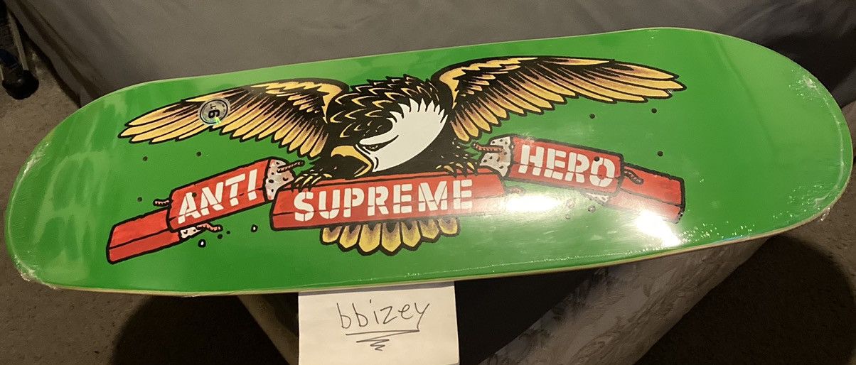 ANTI HERO SUPREME 9.1インチ Supreme Anti Hero Skateboard | Grailed