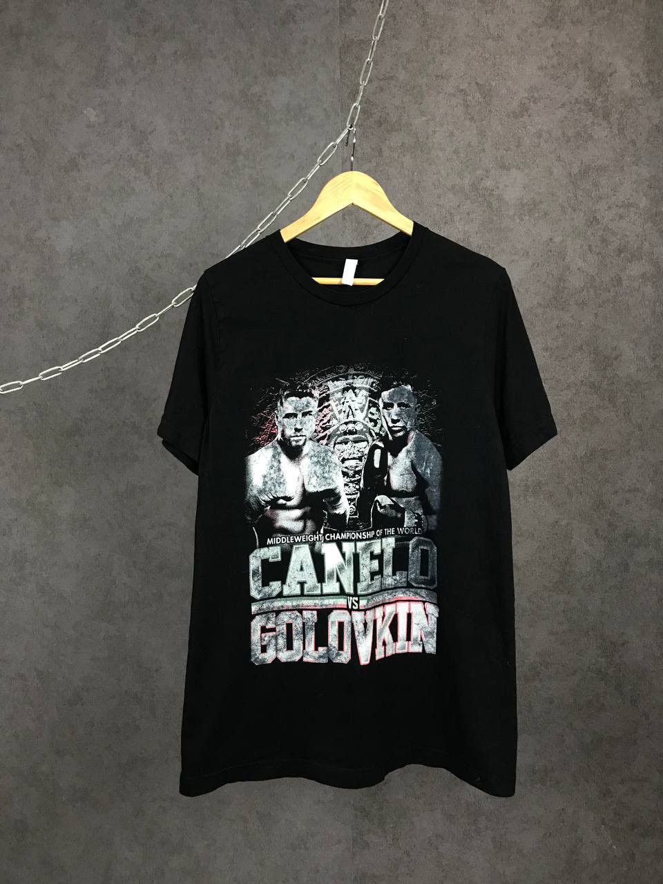 Vintage Canelo vs Golovkin vintage sportswear cult fight tee Size US M / EU 48-50 / 2 - 1 Thumbnail