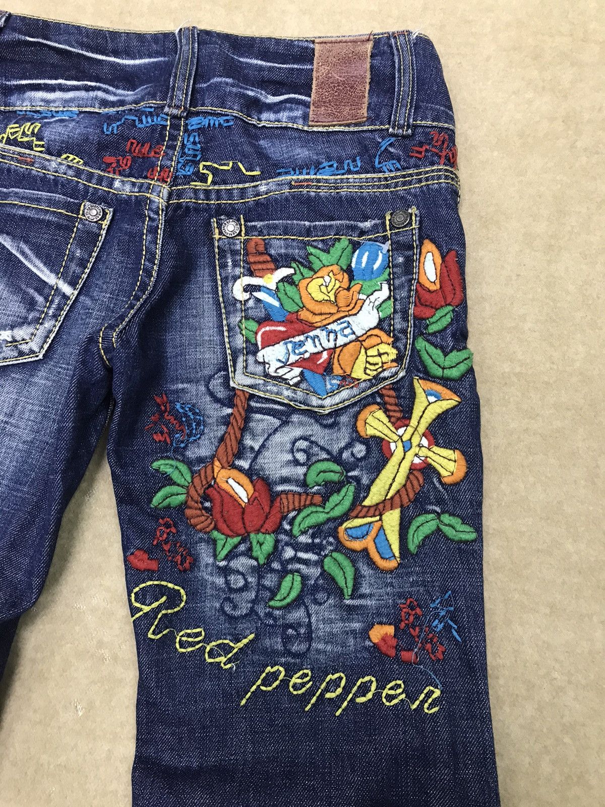 Japanese Brand Red Pepper Denim Woman Size US 29 - 3 Thumbnail