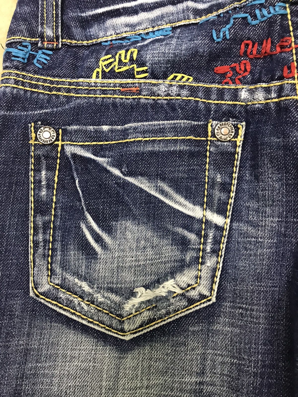 Japanese Brand Red Pepper Denim Woman Size US 29 - 4 Thumbnail
