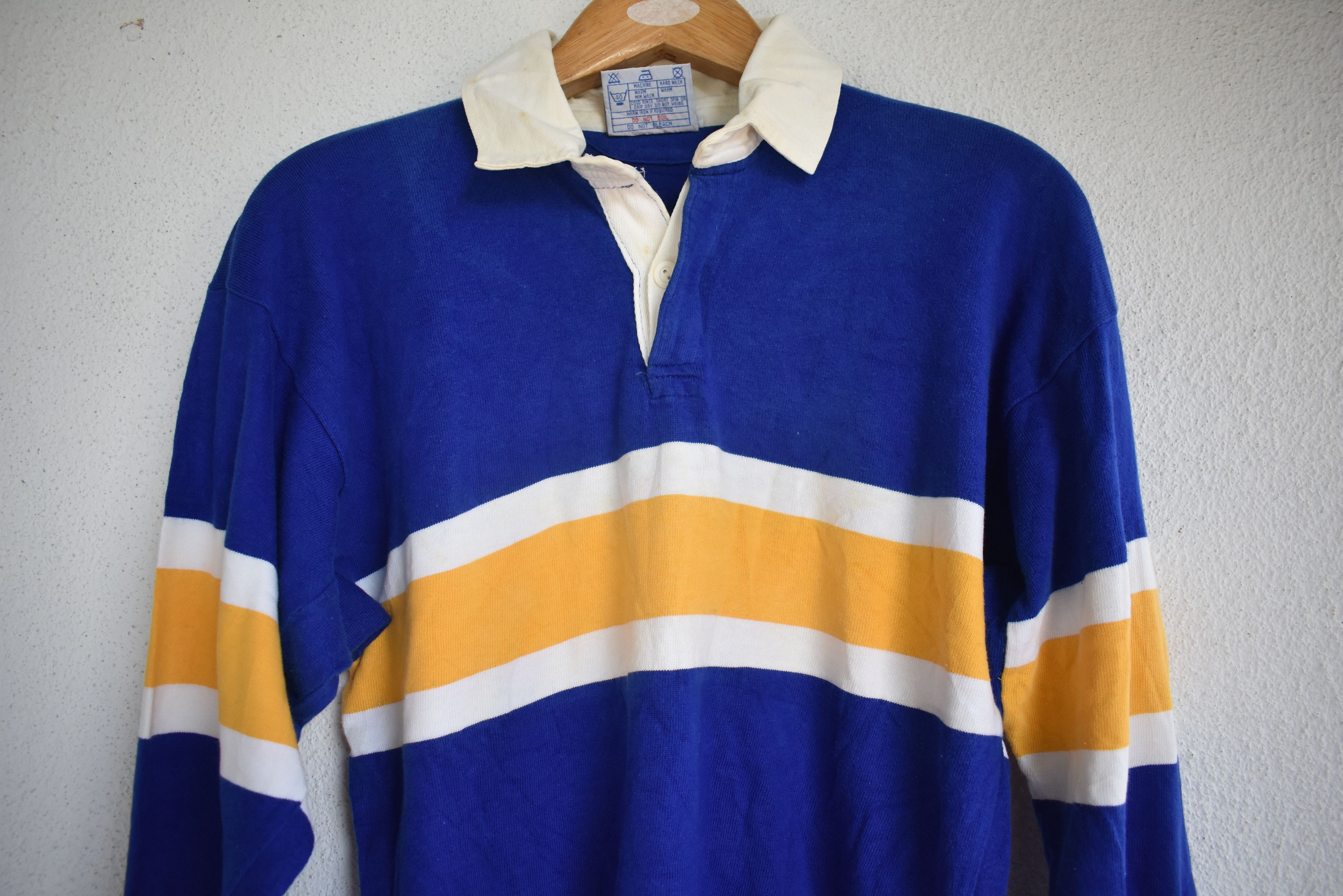 Vintage A099 Vintage 80s HALBRO Rugby Britain Sweatshirt Sportwear Size US M / EU 48-50 / 2 - 2 Thumbnail