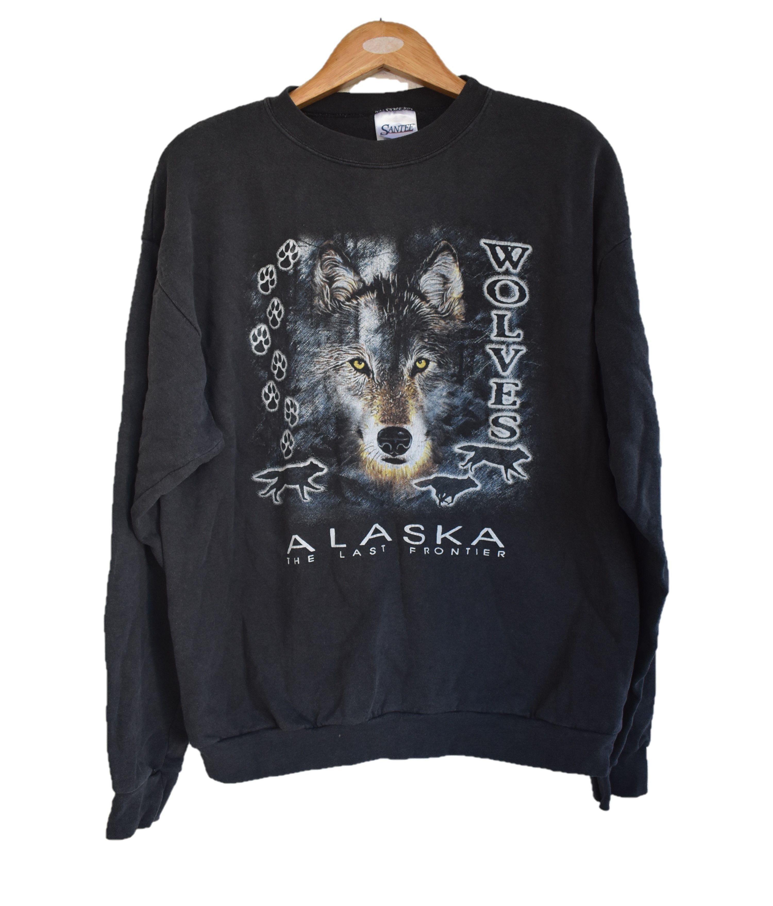 Vintage Vintage Alaska Wolf Animal Bigprint Sweatshirt Large Size US M / EU 48-50 / 2 - 1 Thumbnail