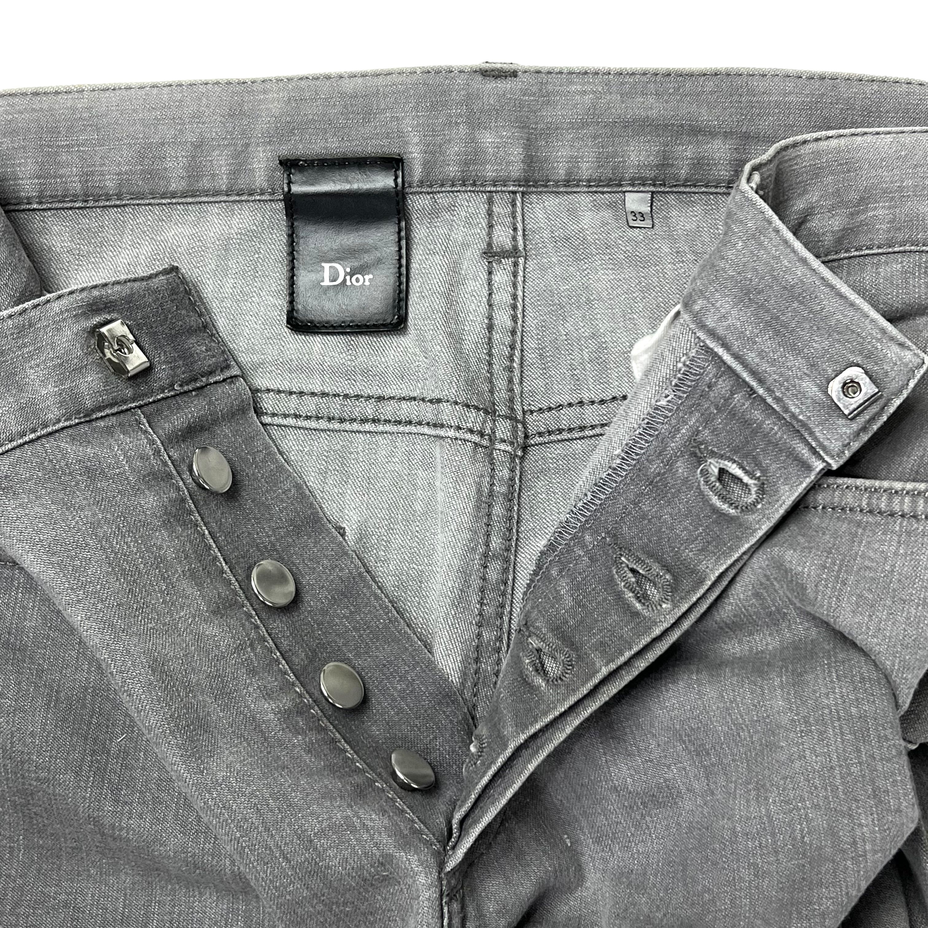 Dior Hedi Slimane Gray Denim Size US 34 / EU 50 - 5 Thumbnail