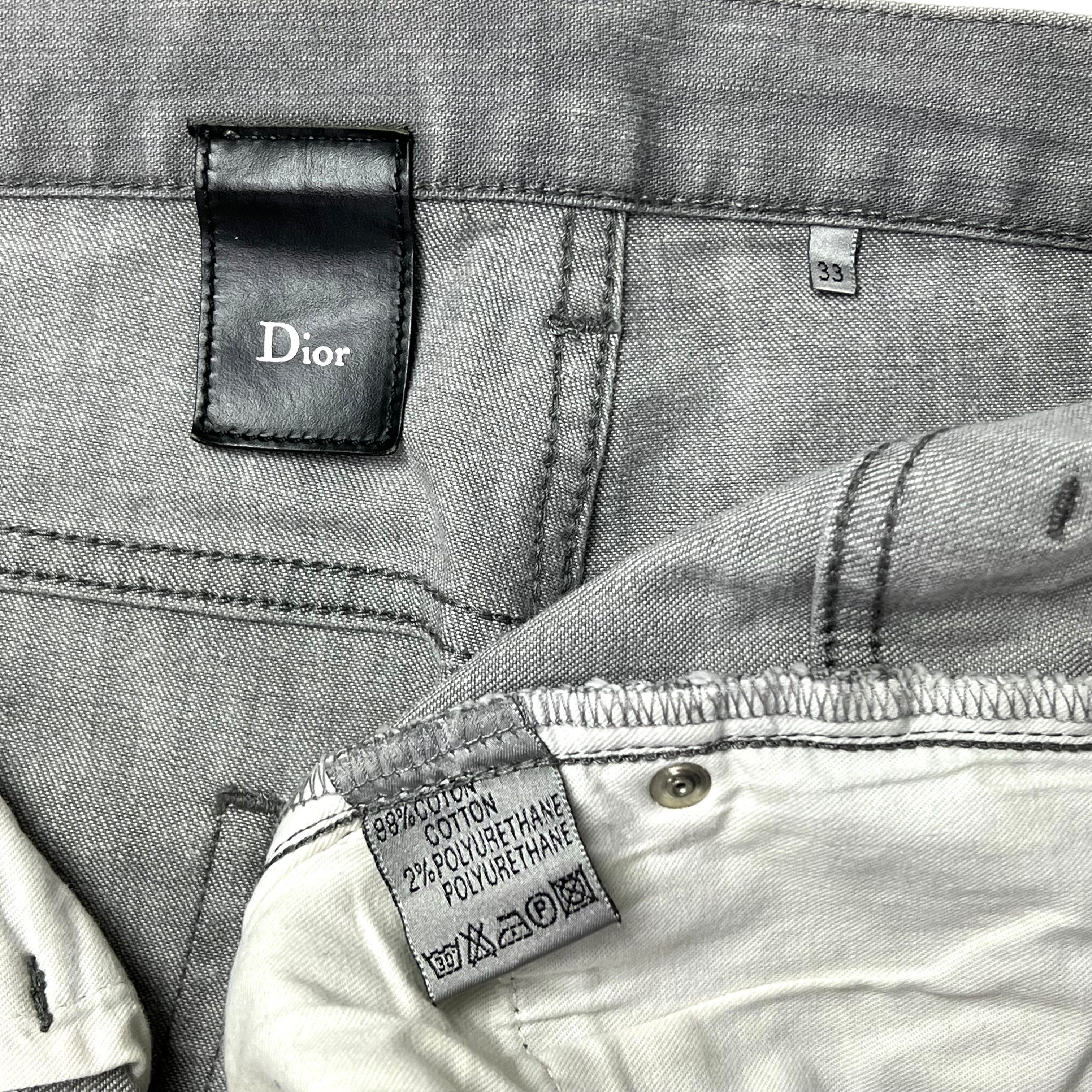 Dior Hedi Slimane Gray Denim Size US 34 / EU 50 - 9 Thumbnail