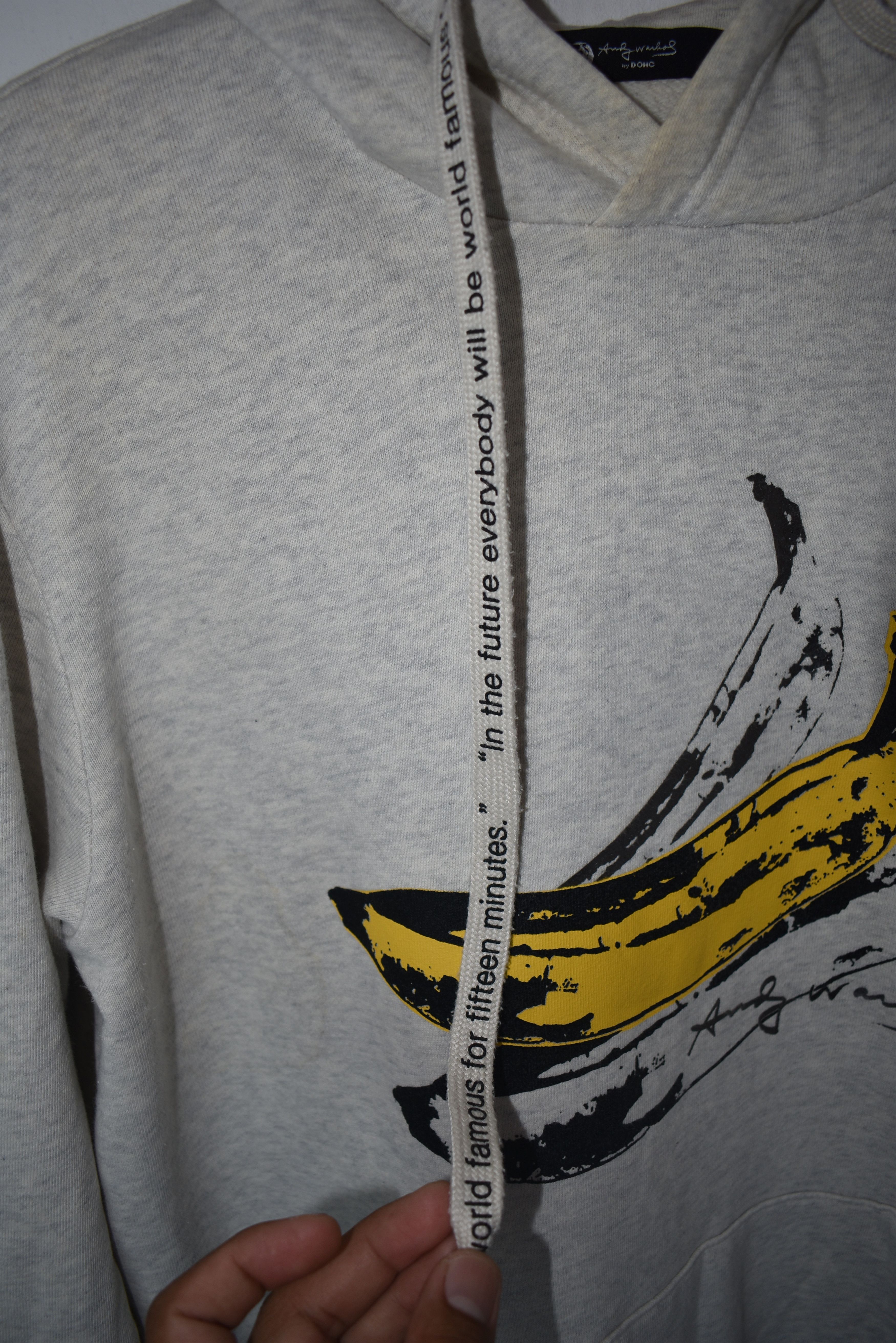 Andy Warhol × Vintage A086 ANDY WARHOL Hoodie Sweatshirt Unisex Vintage 1990s Size US L / EU 52-54 / 3 - 7 Thumbnail