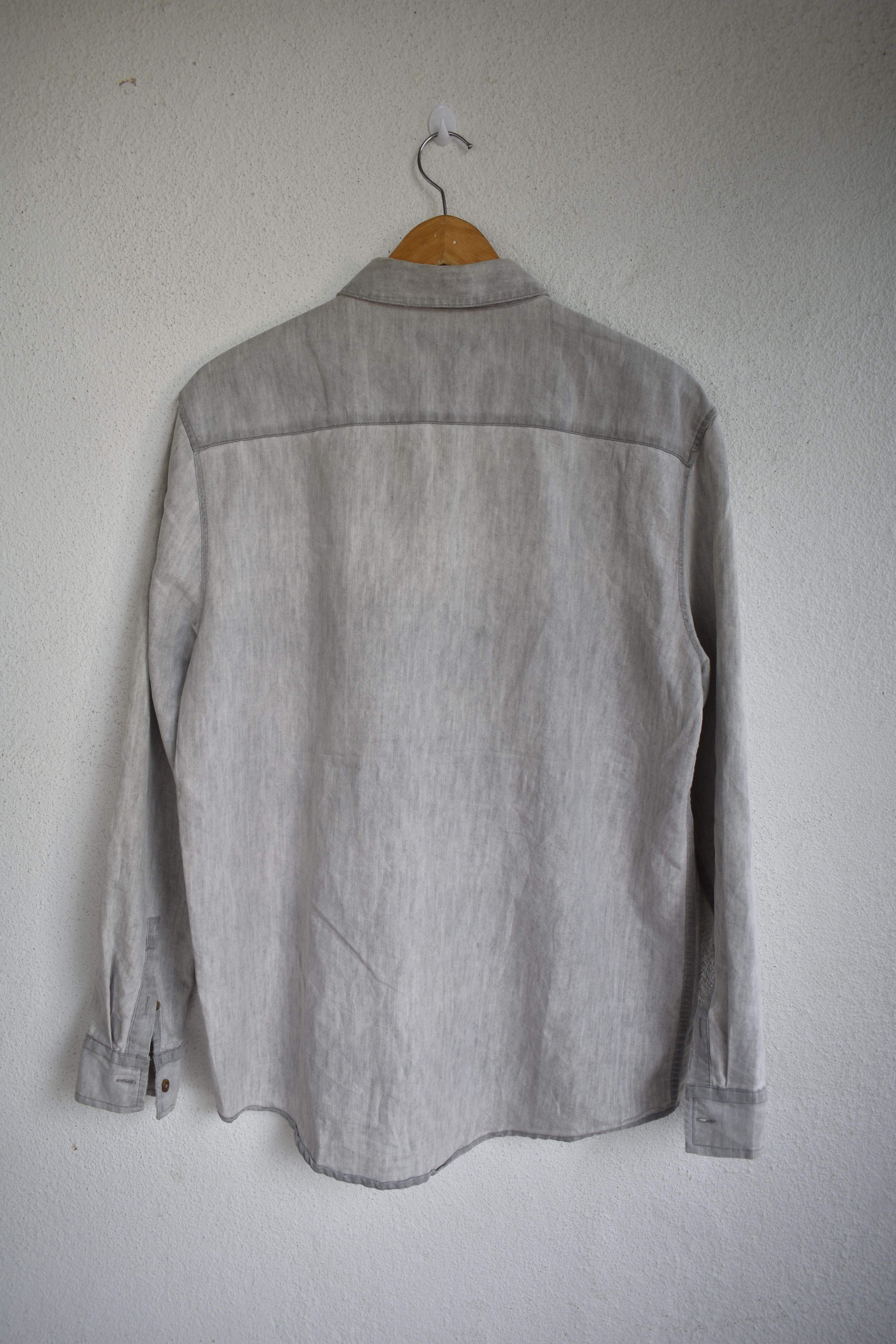 Cheap Monday × Vintage A081 Cheap Monday Distressed Denim Shirt Size US M / EU 48-50 / 2 - 8 Thumbnail