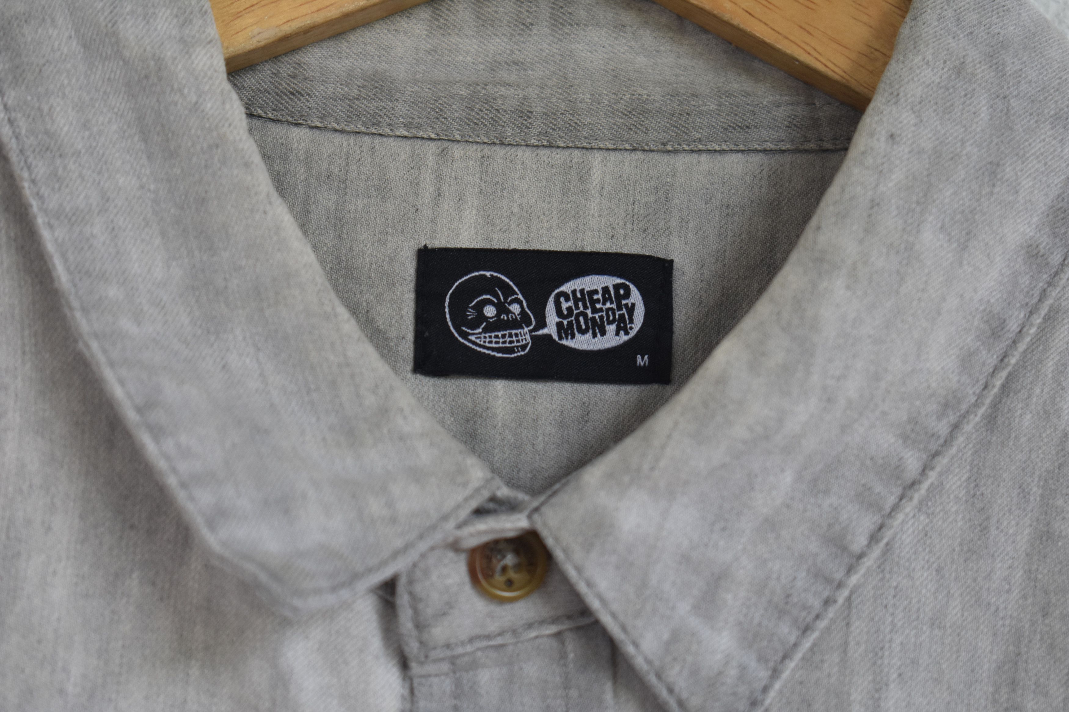 Cheap Monday × Vintage A081 Cheap Monday Distressed Denim Shirt Size US M / EU 48-50 / 2 - 3 Thumbnail