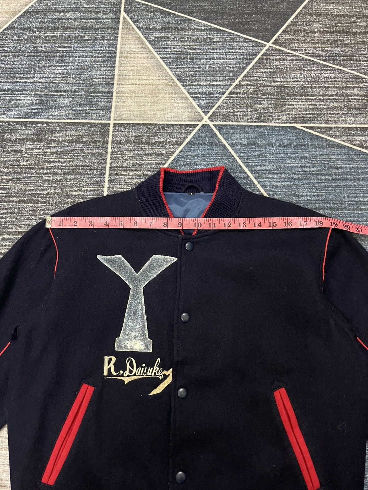 Vintage VINTAGE R,DAISUKE WOOL VARSITY JACKET Size US L / EU 52-54 / 3 - 13 Thumbnail