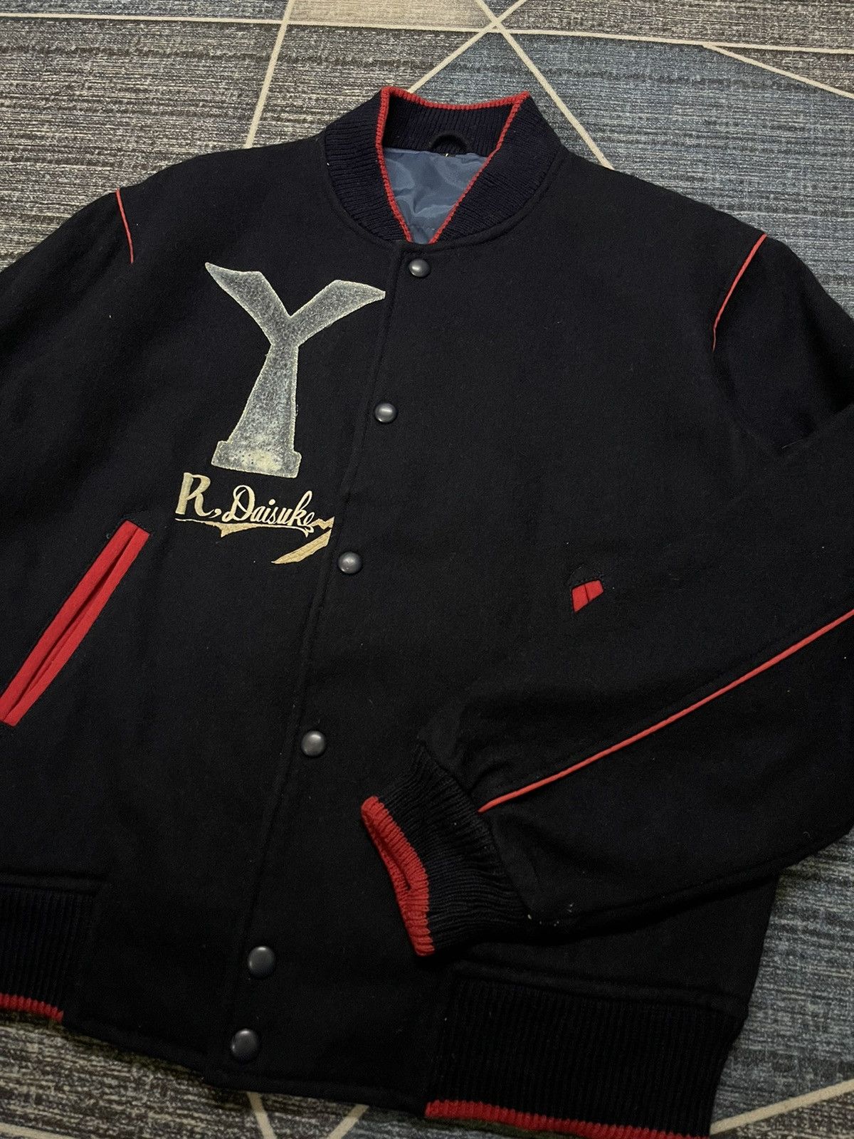 Vintage VINTAGE R,DAISUKE WOOL VARSITY JACKET Size US L / EU 52-54 / 3 - 8 Thumbnail